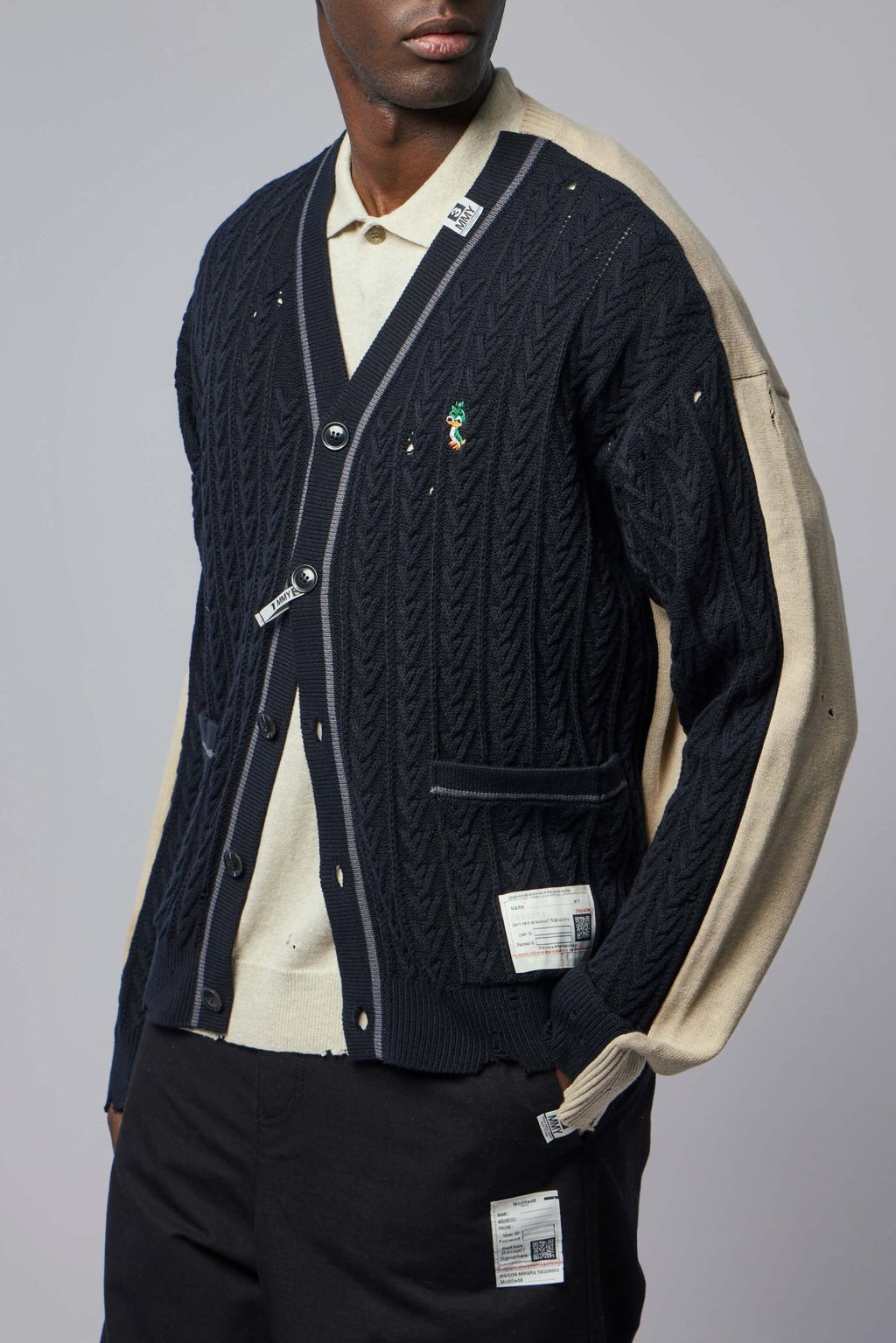 Maison Mihara Yasuhiro - Combined Knit Cardigan - LABELS