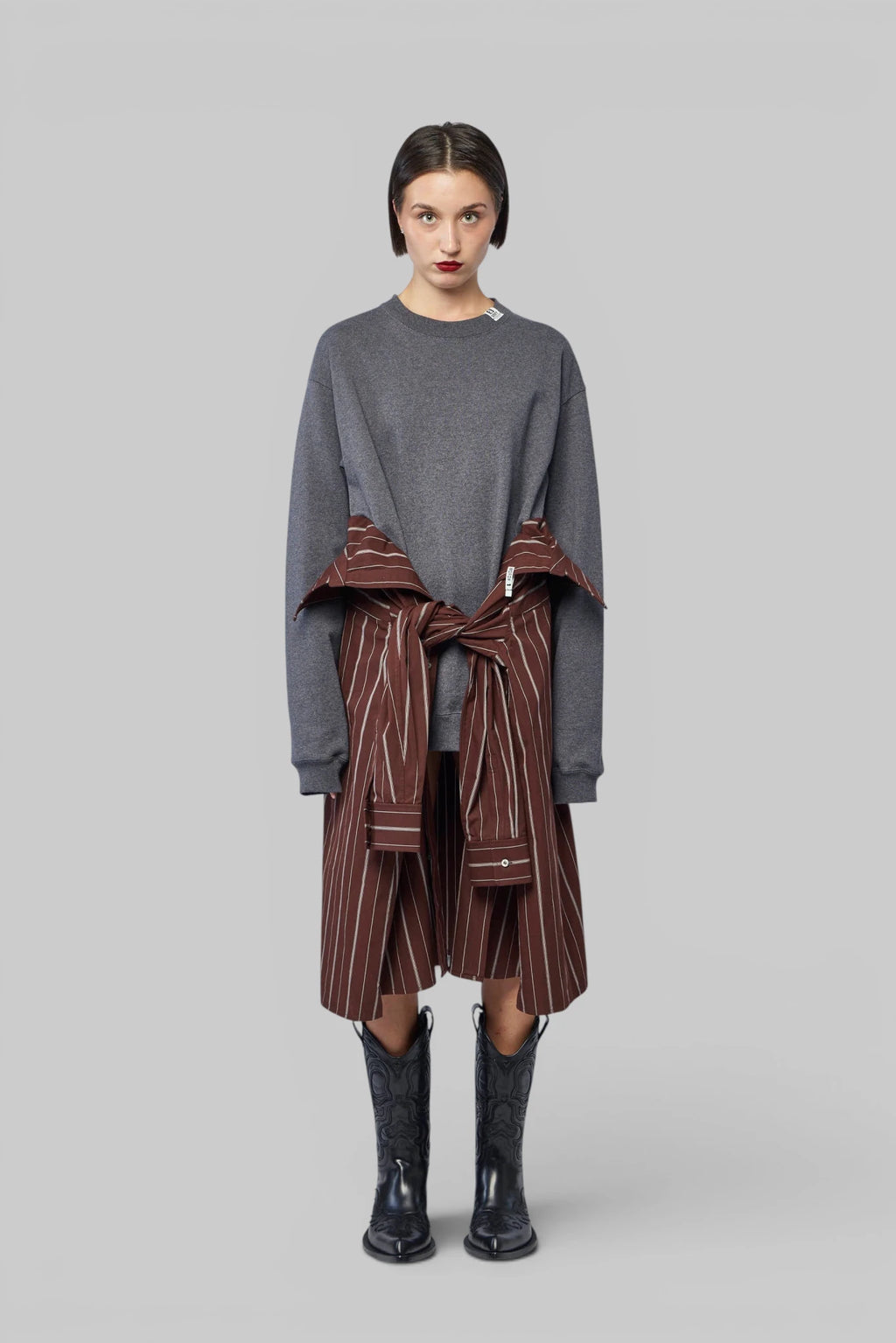 Maison Mihara Yasuhiro - Combined Pullover X Shirts Dress - LABELS