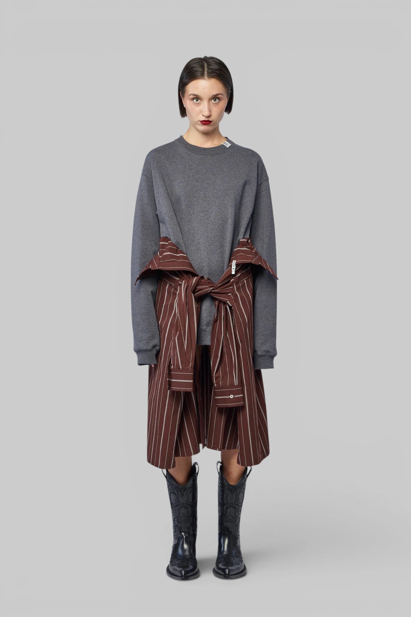 Maison Mihara Yasuhiro - Combined Pullover X Shirts Dress - LABELS