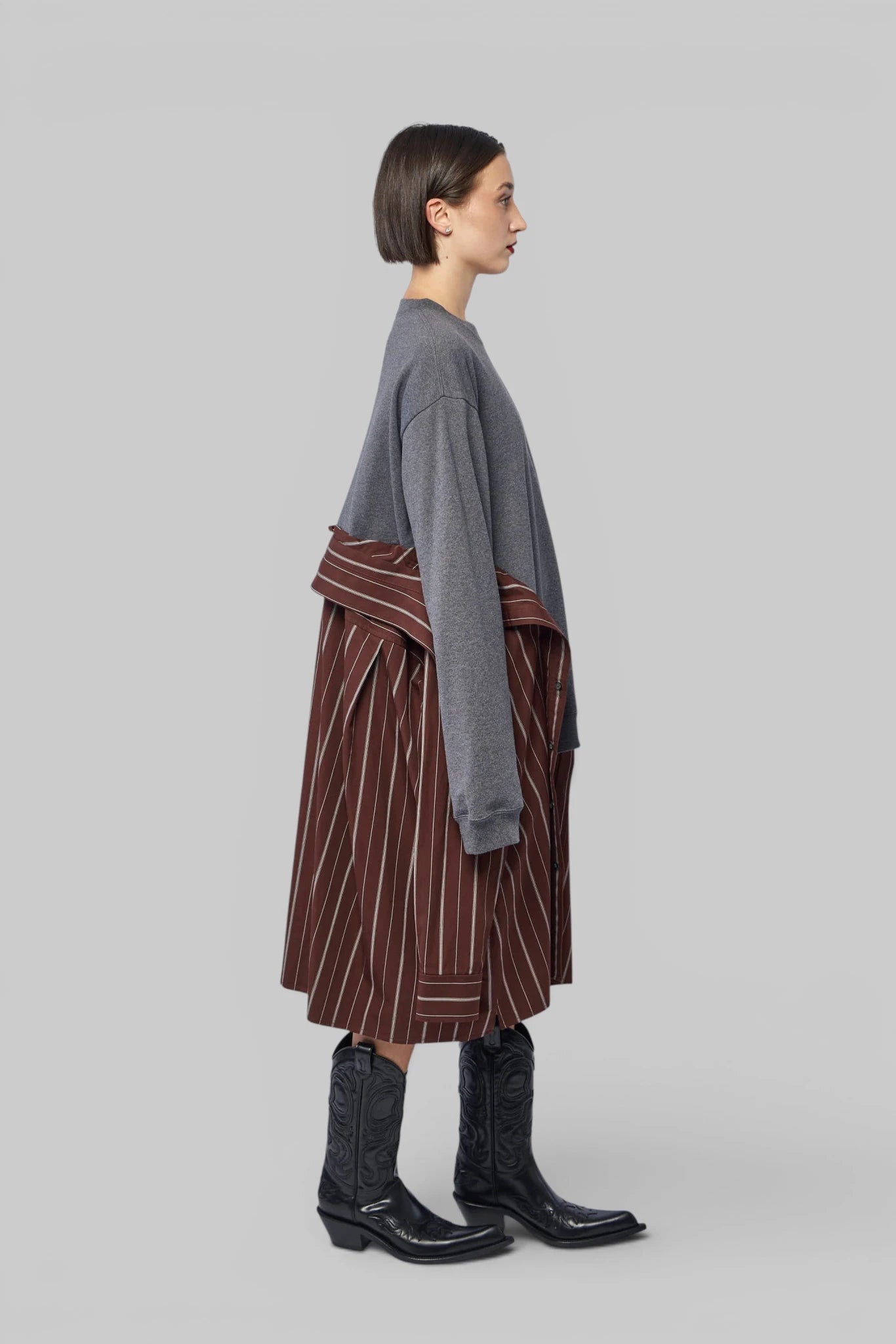 Maison Mihara Yasuhiro - Combined Pullover X Shirts Dress - LABELS