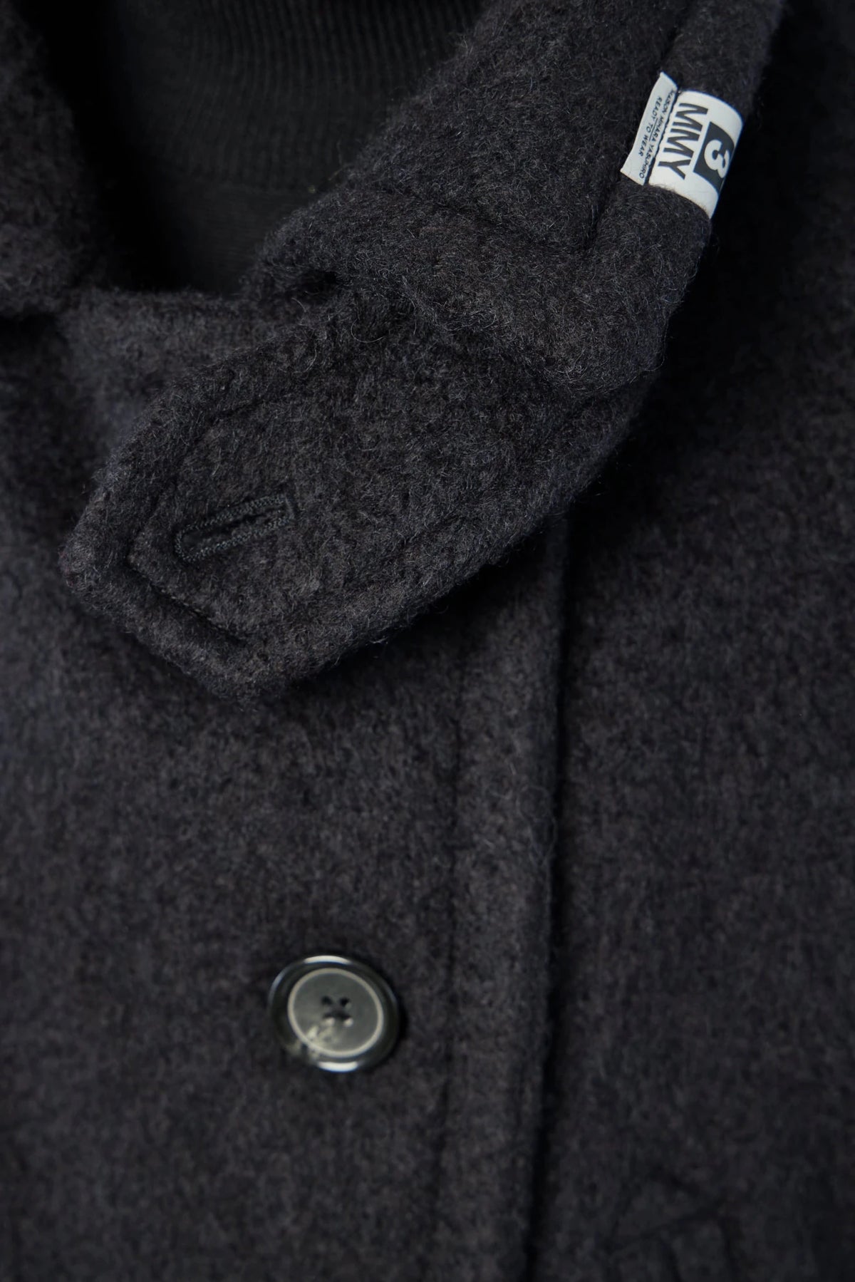 Maison Mihara Yasuhiro - Detachable Collar Shaggy Coat - LABELS