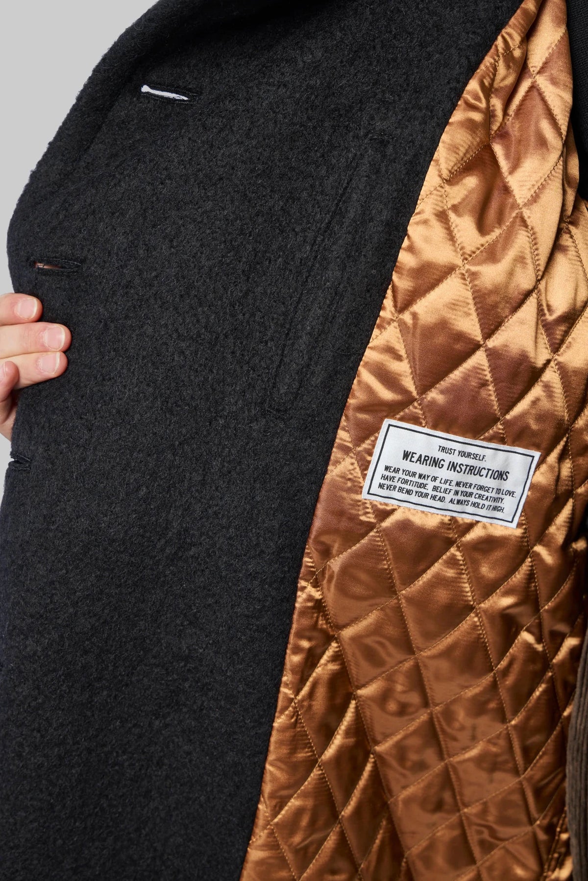 Maison Mihara Yasuhiro - Detachable Collar Shaggy Coat - LABELS