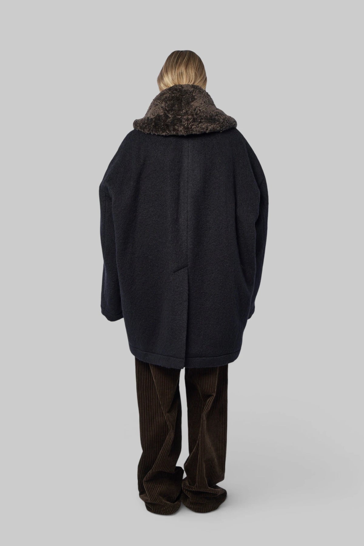 Maison Mihara Yasuhiro - Detachable Collar Shaggy Coat - LABELS