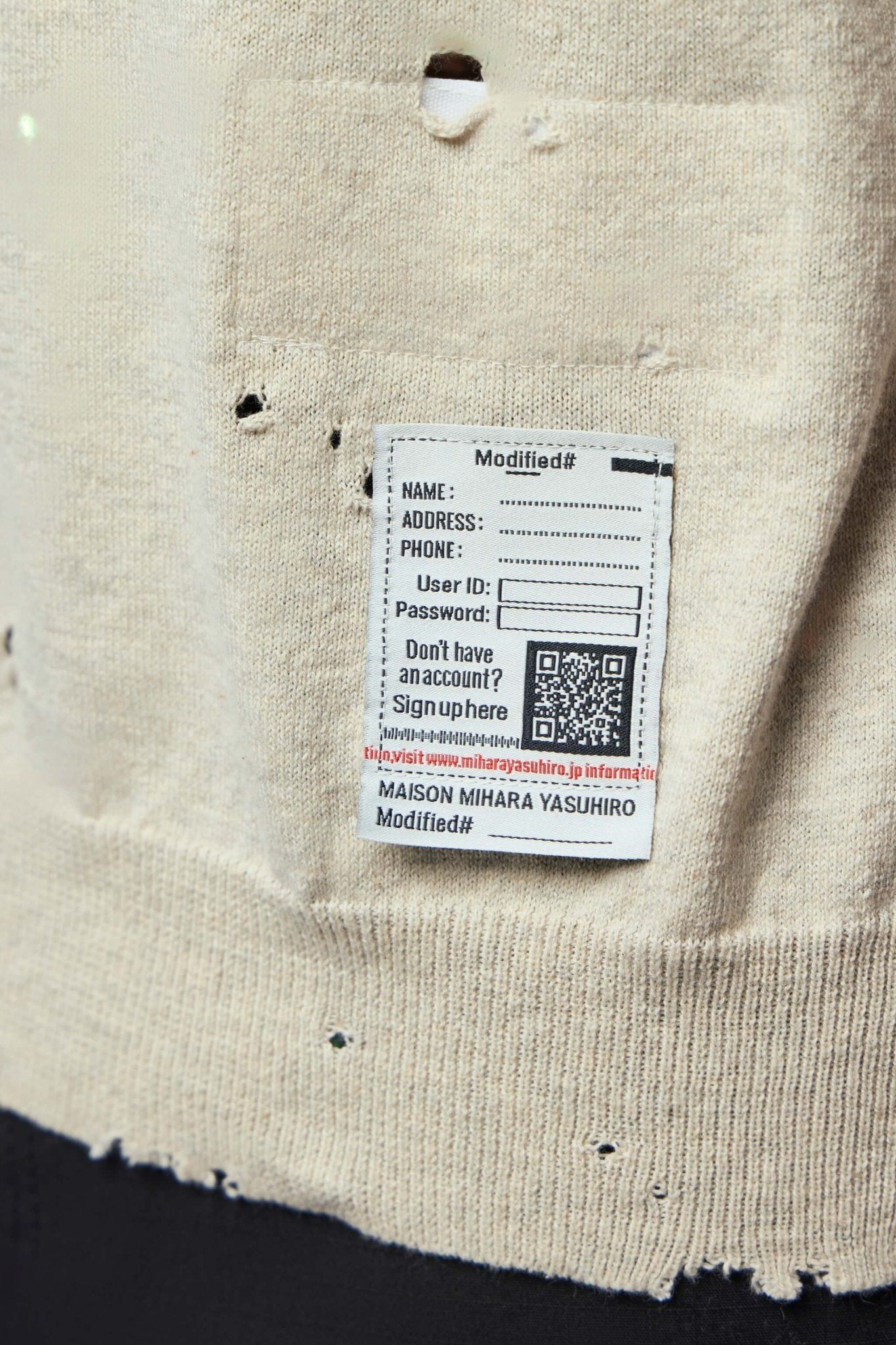 Maison Mihara Yasuhiro - Distressed Knit Tee - LABELS