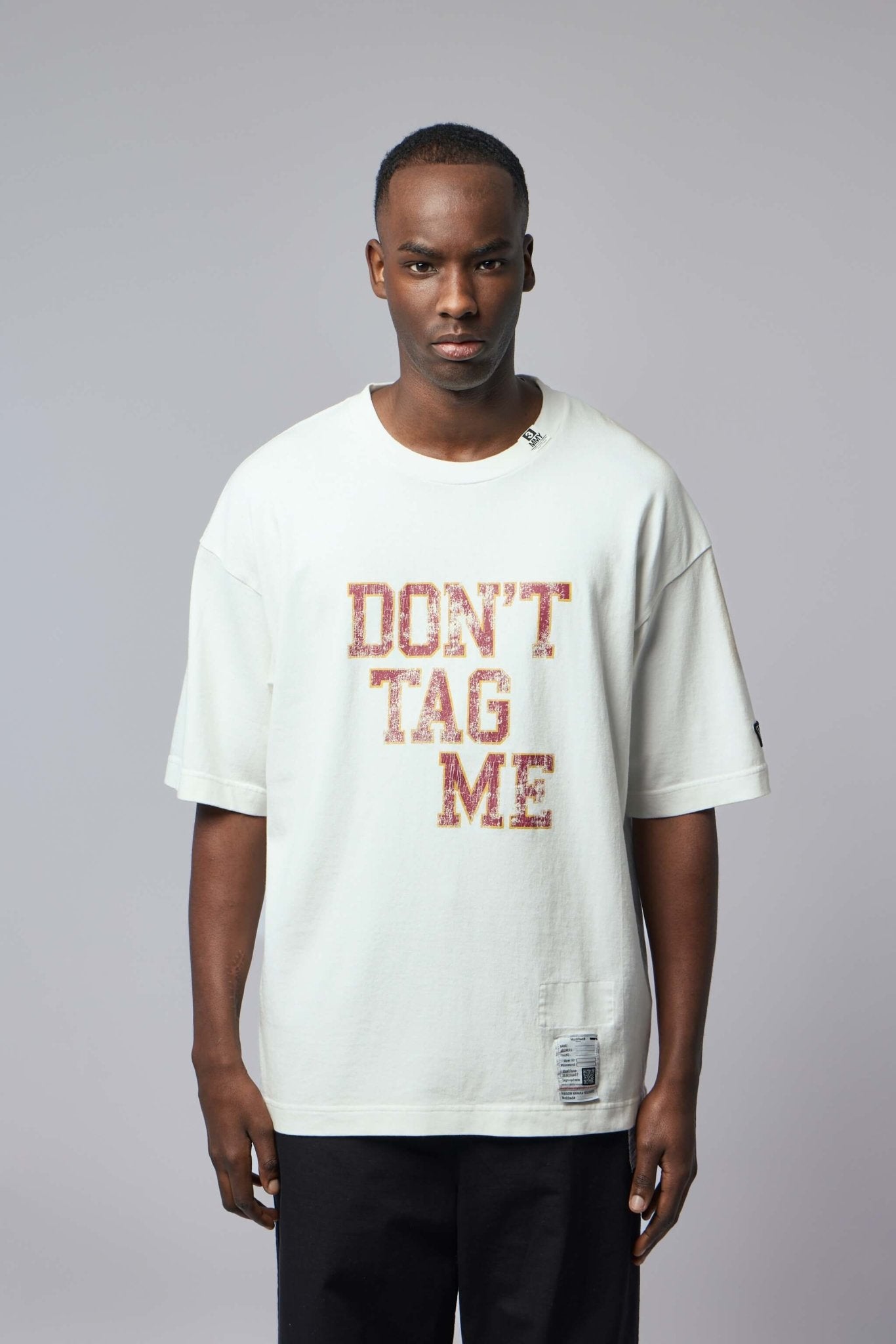 Maison Mihara Yasuhiro - Don't Tag Me Printed Tee - LABELS