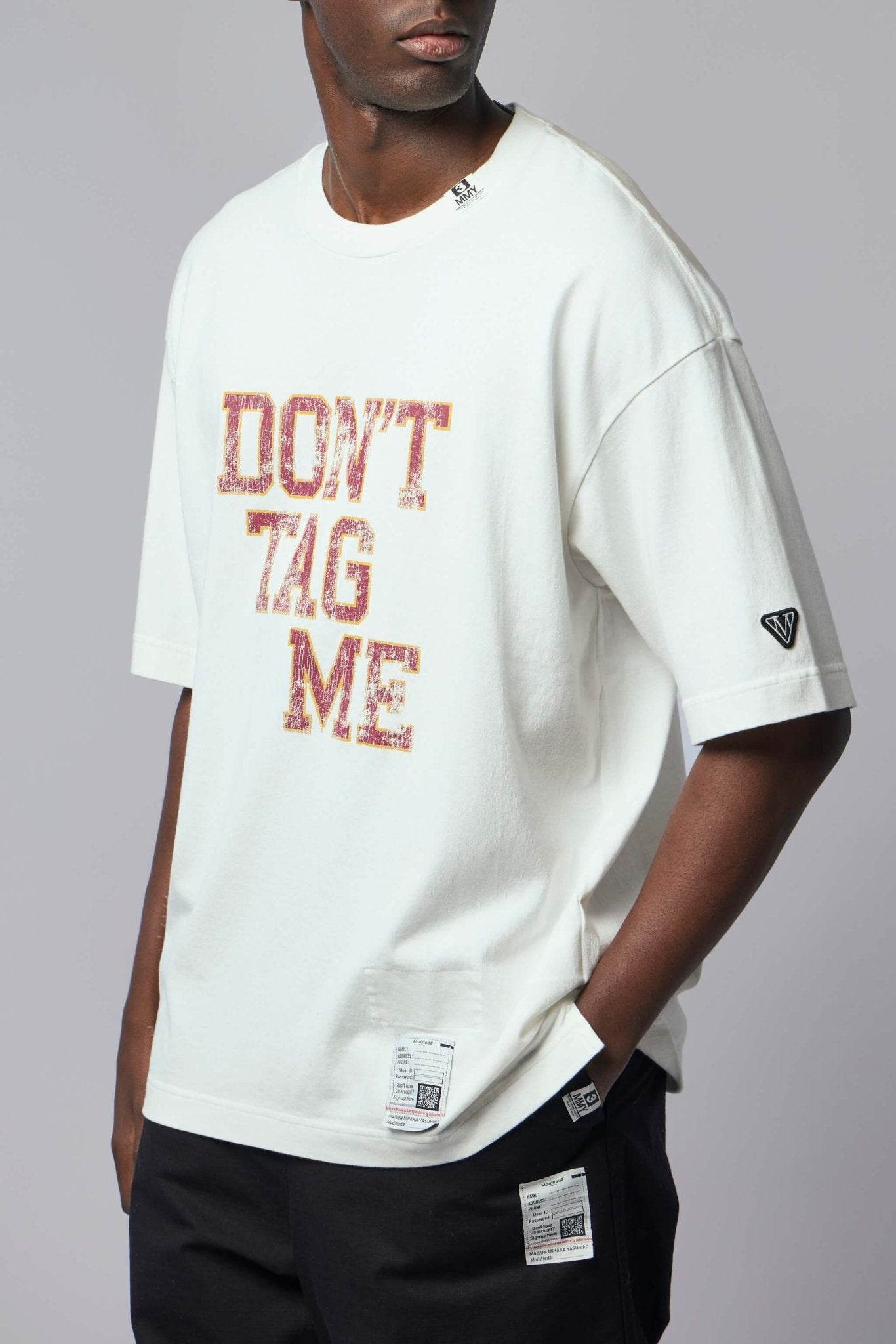 Maison Mihara Yasuhiro - Don't Tag Me Printed Tee - LABELS