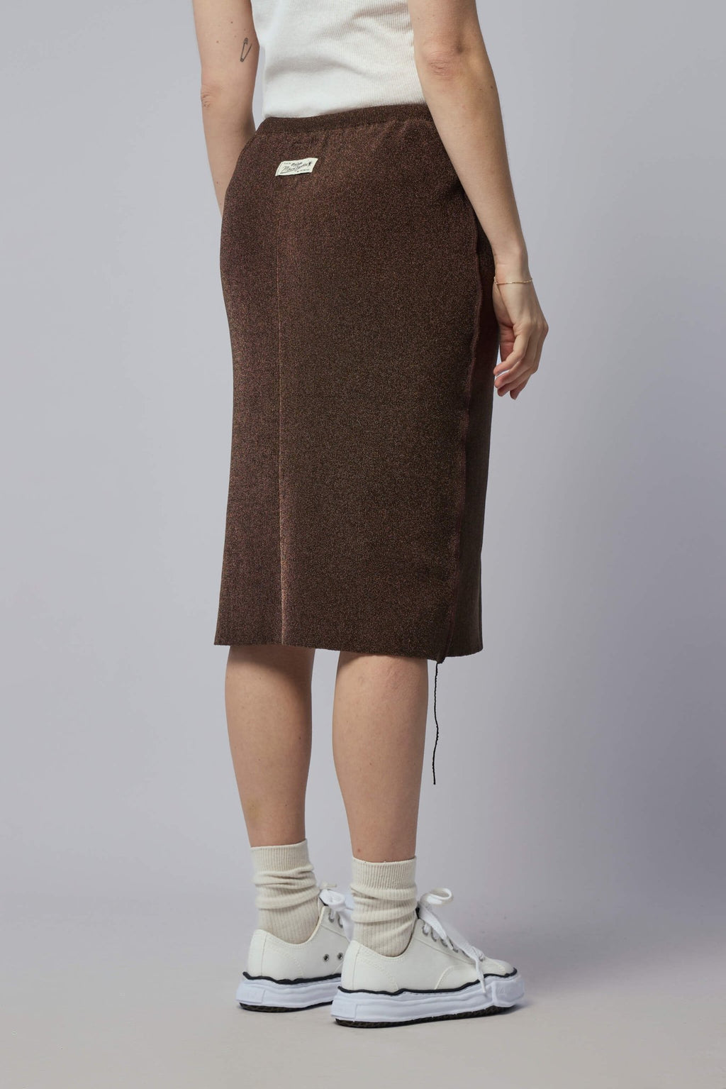 Maison Mihara Yasuhiro - Glitter Knit Inside Out Skirt - LABELS