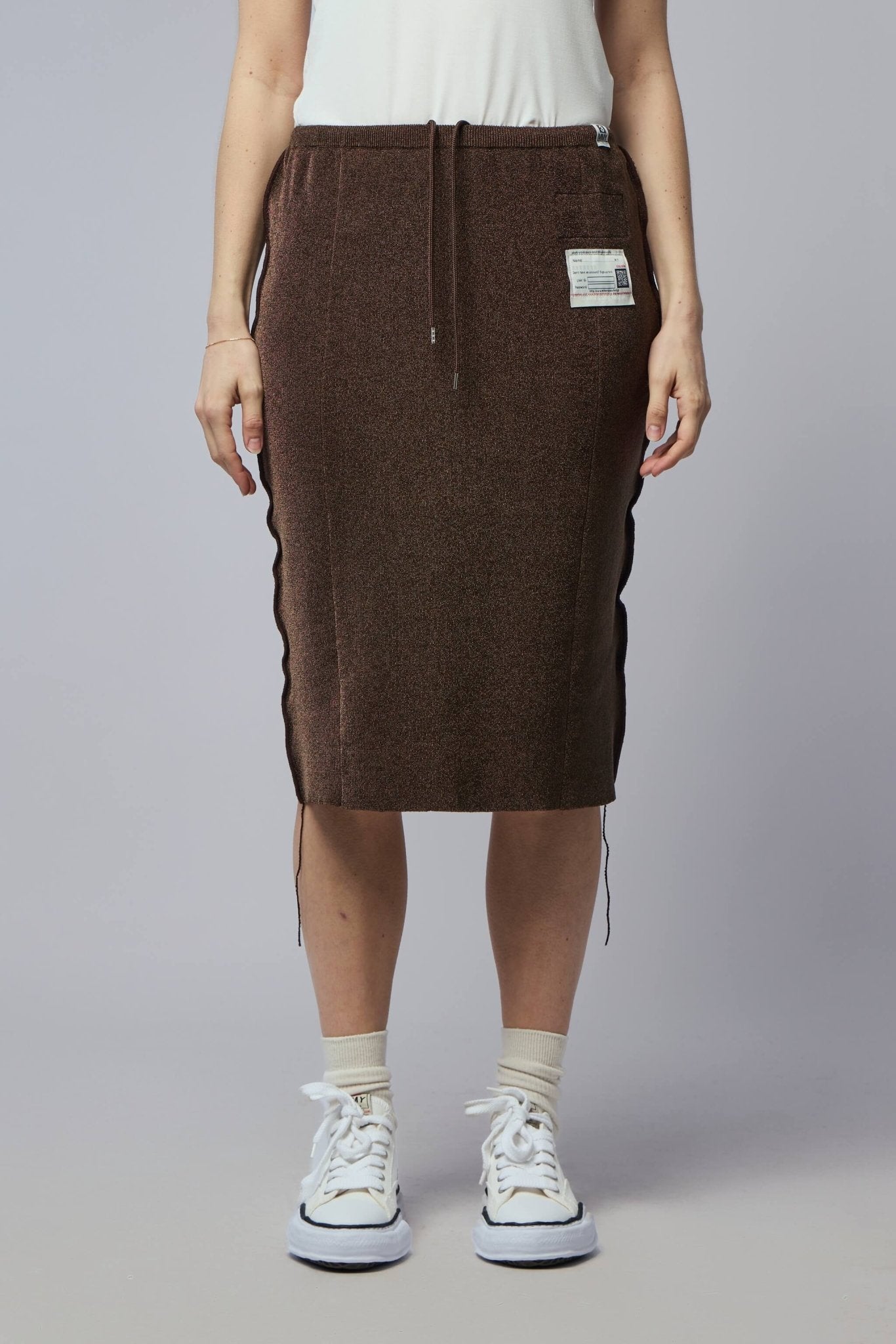 Maison Mihara Yasuhiro - Glitter Knit Inside Out Skirt - LABELS