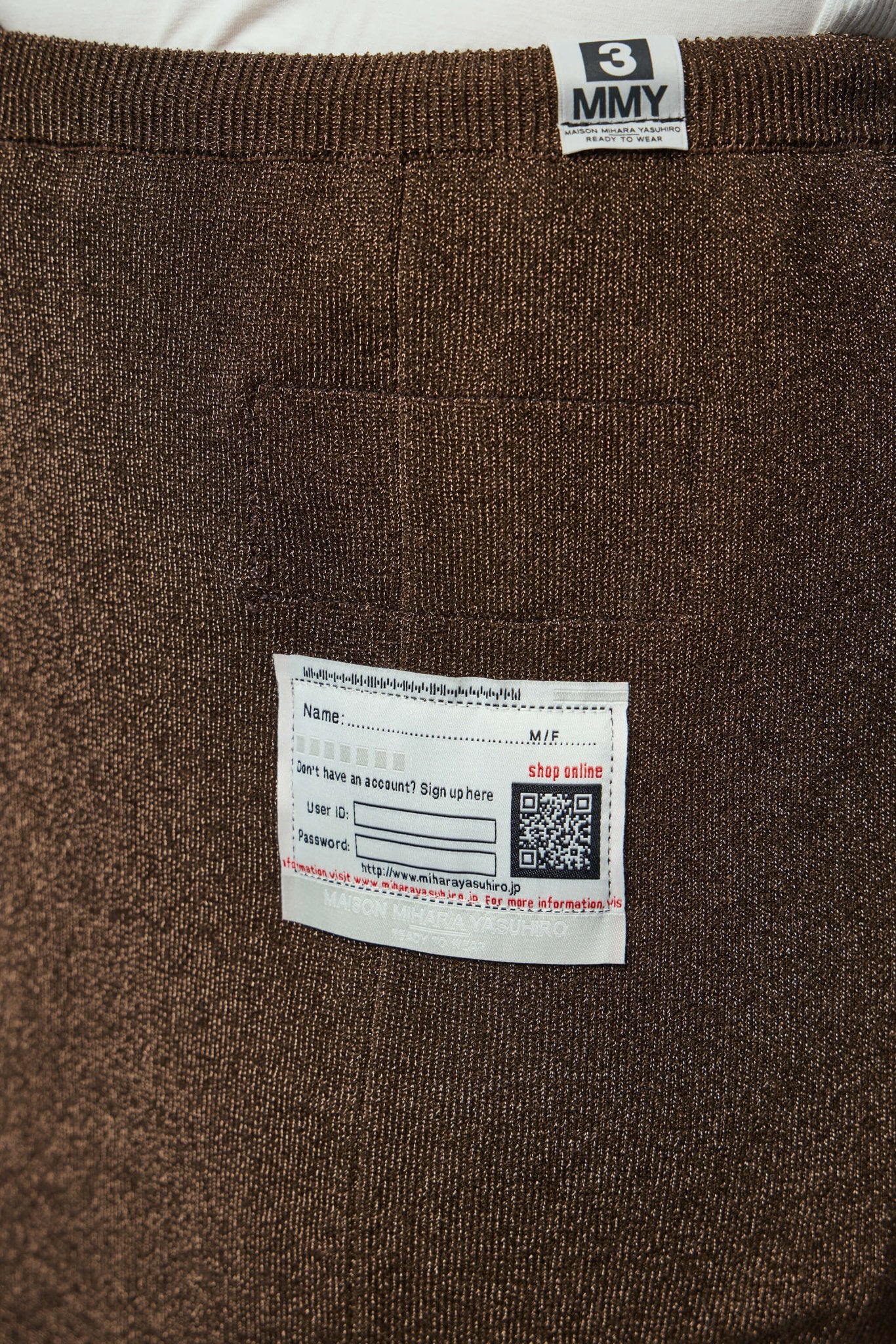 Maison Mihara Yasuhiro - Glitter Knit Inside Out Skirt - LABELS