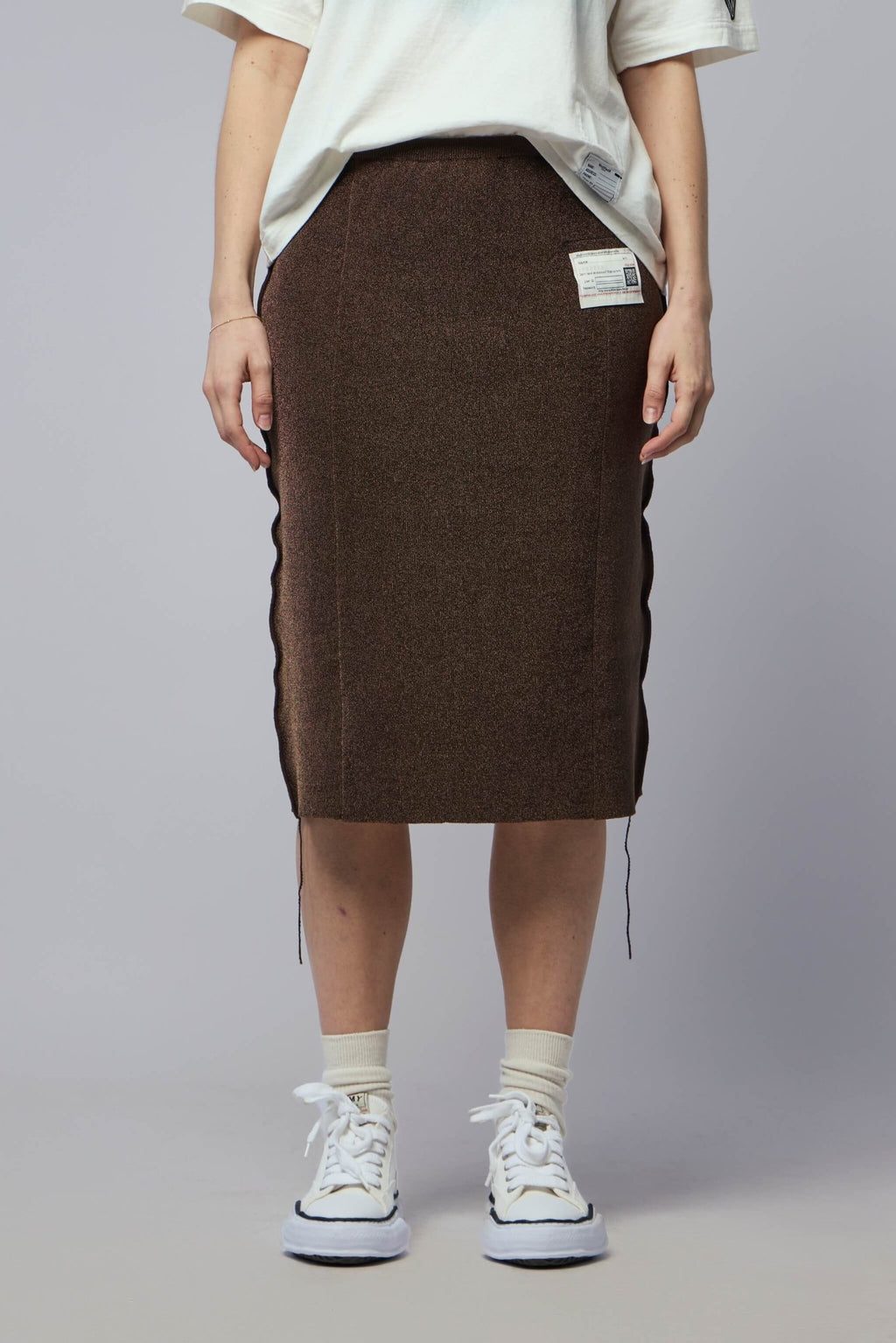 Maison Mihara Yasuhiro - Glitter Knit Inside Out Skirt - LABELS