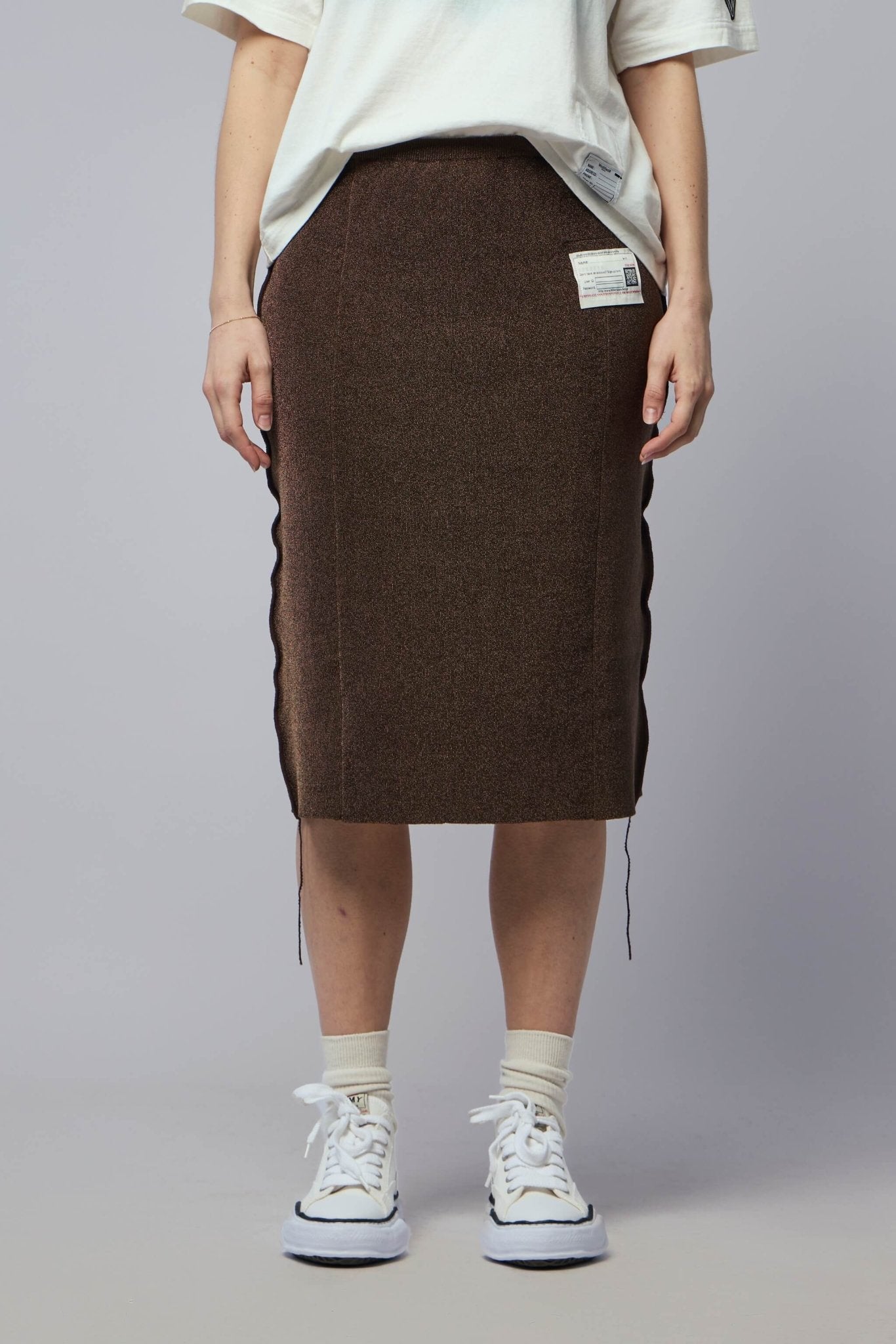 Maison Mihara Yasuhiro - Glitter Knit Inside Out Skirt - LABELS