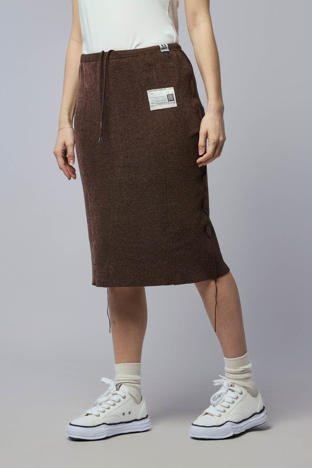 Maison Mihara Yasuhiro - Glitter Knit Inside Out Skirt - LABELS