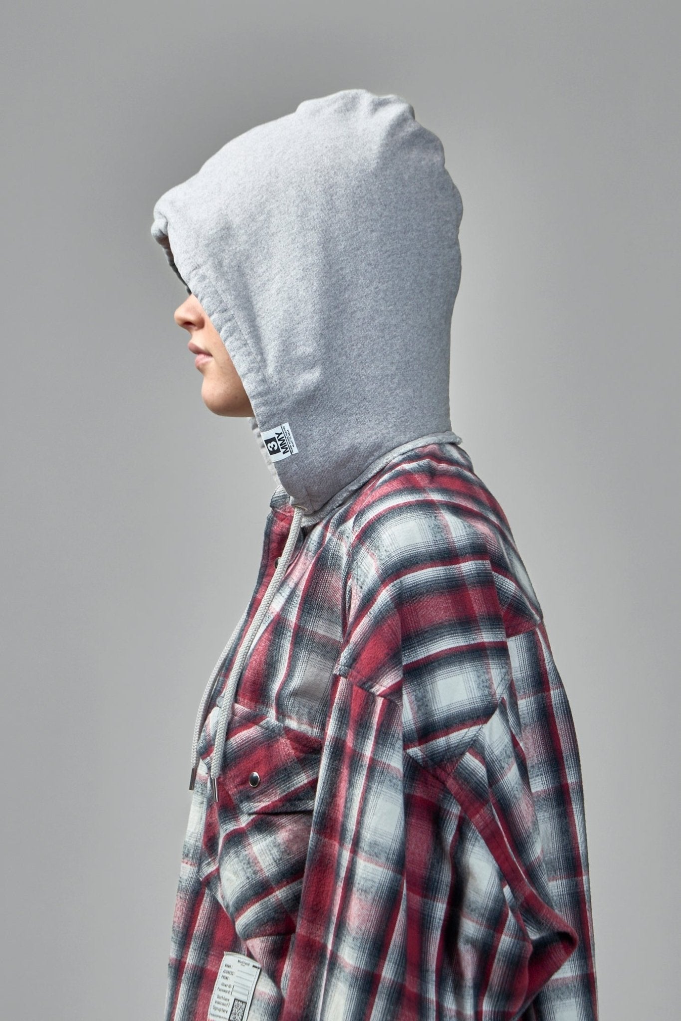 Maison Mihara Yasuhiro - Hoodie Combine Checkered Shirt - LABELS