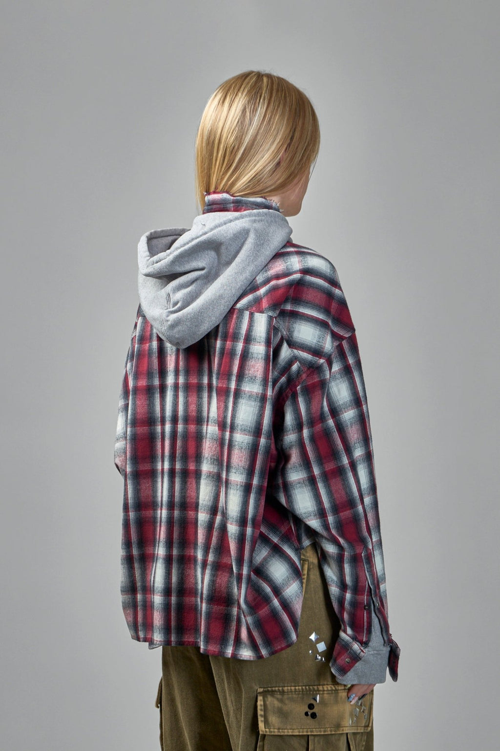 Maison Mihara Yasuhiro - Hoodie Combine Checkered Shirt - LABELS
