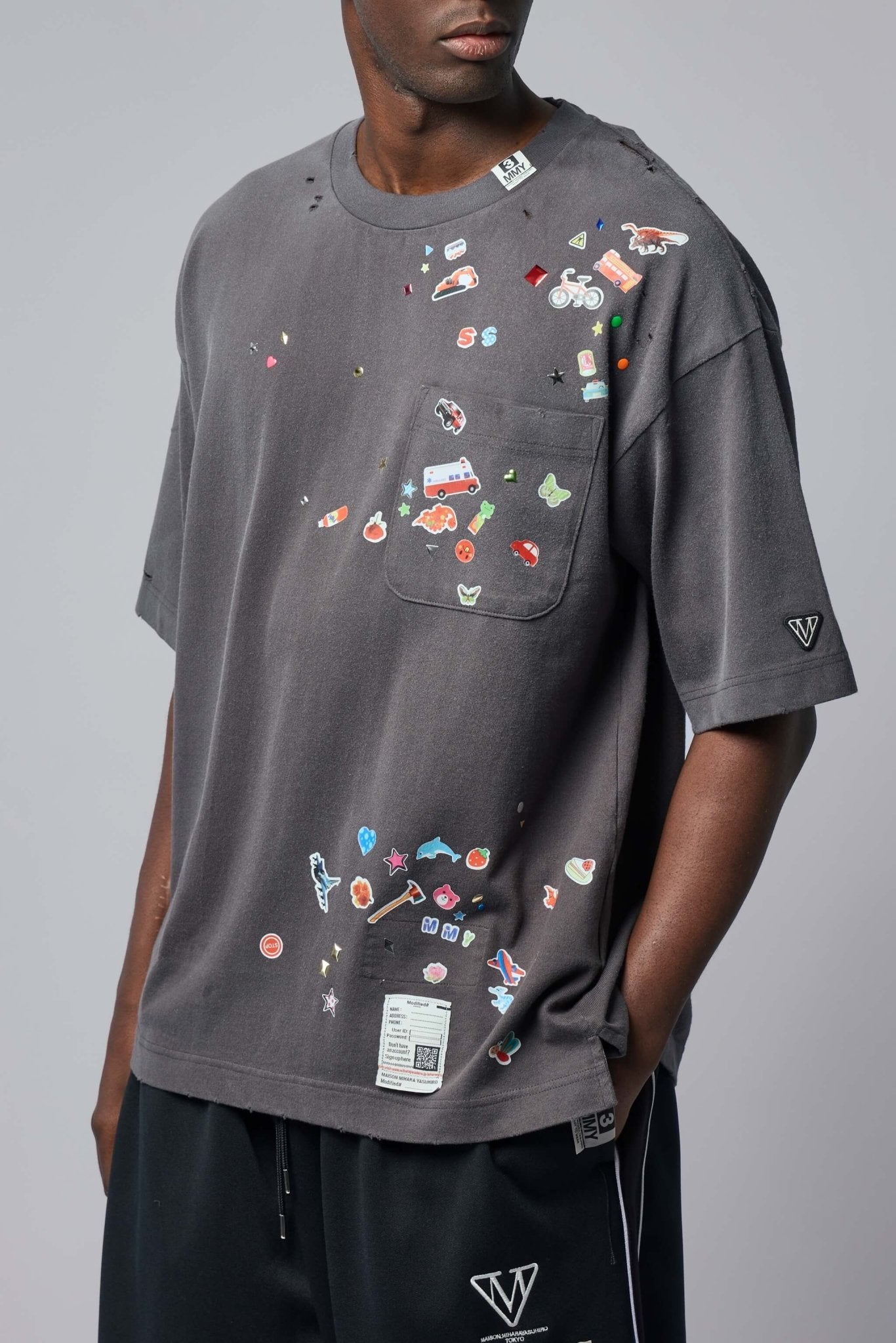 Maison Mihara Yasuhiro T-Shirts - Kids Sticker Tee – LABELS