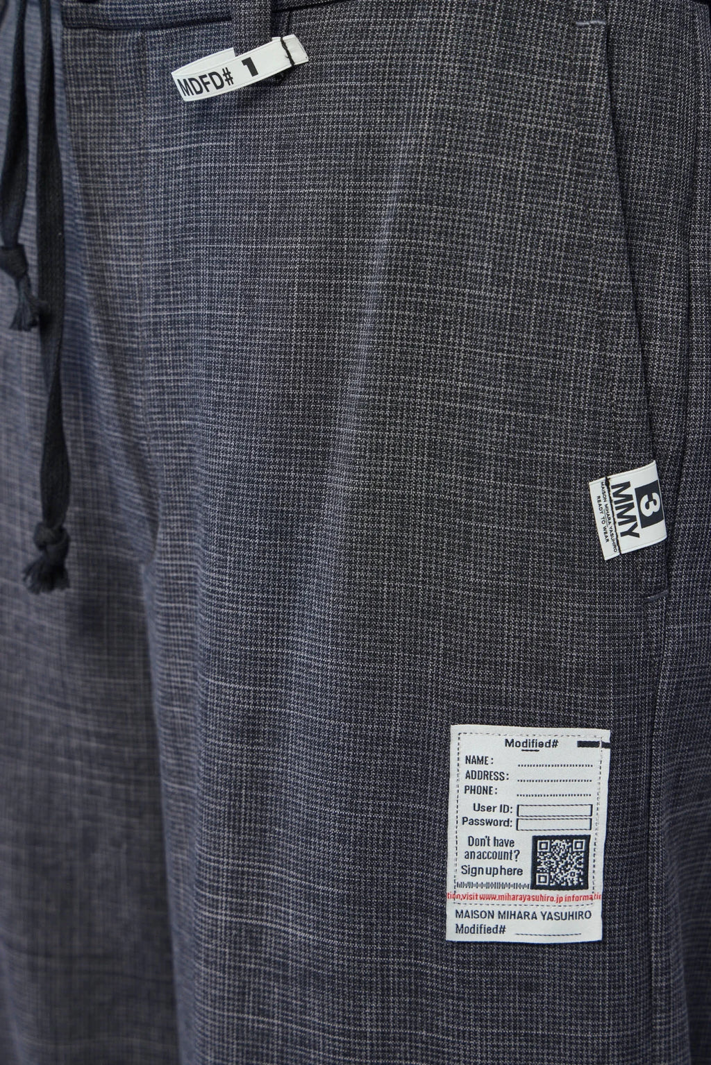 Maison Mihara Yasuhiro - Layered Hem Houndstooth Pants - LABELS