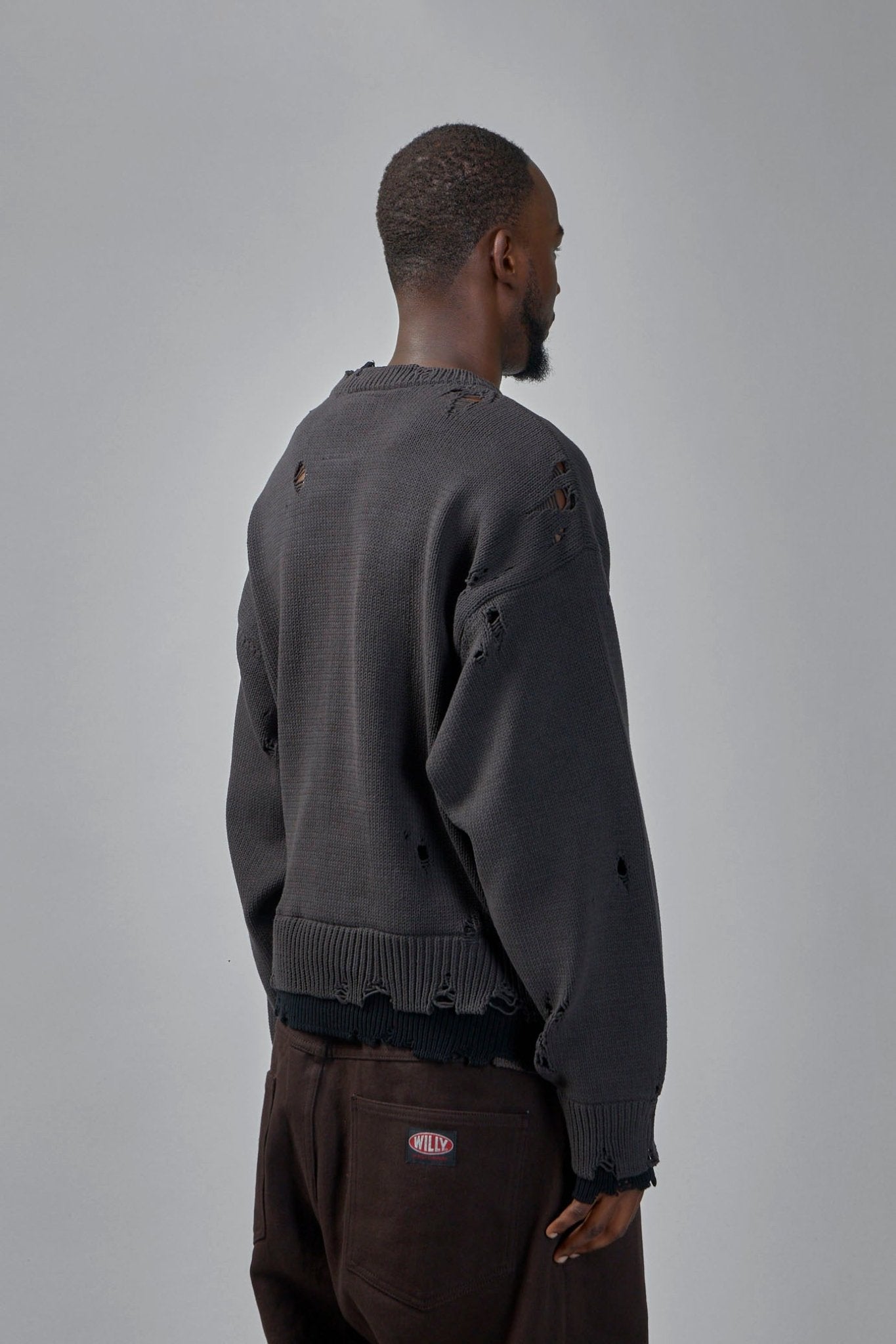 Maison Mihara Yasuhiro - Layered Knit Pullover in Black - LABELS