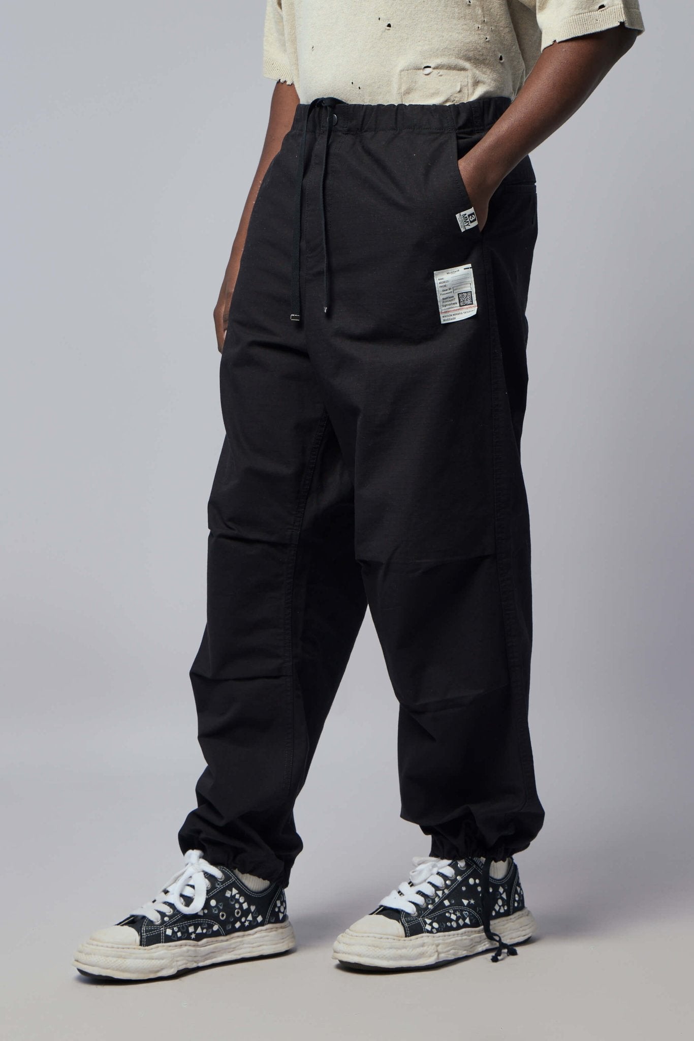 パンツ 00s MIHARA YASUHIRO Parachute Cargo Maison MIHARA YASUHIRO - リップストップパラシュートパンツ - RIP