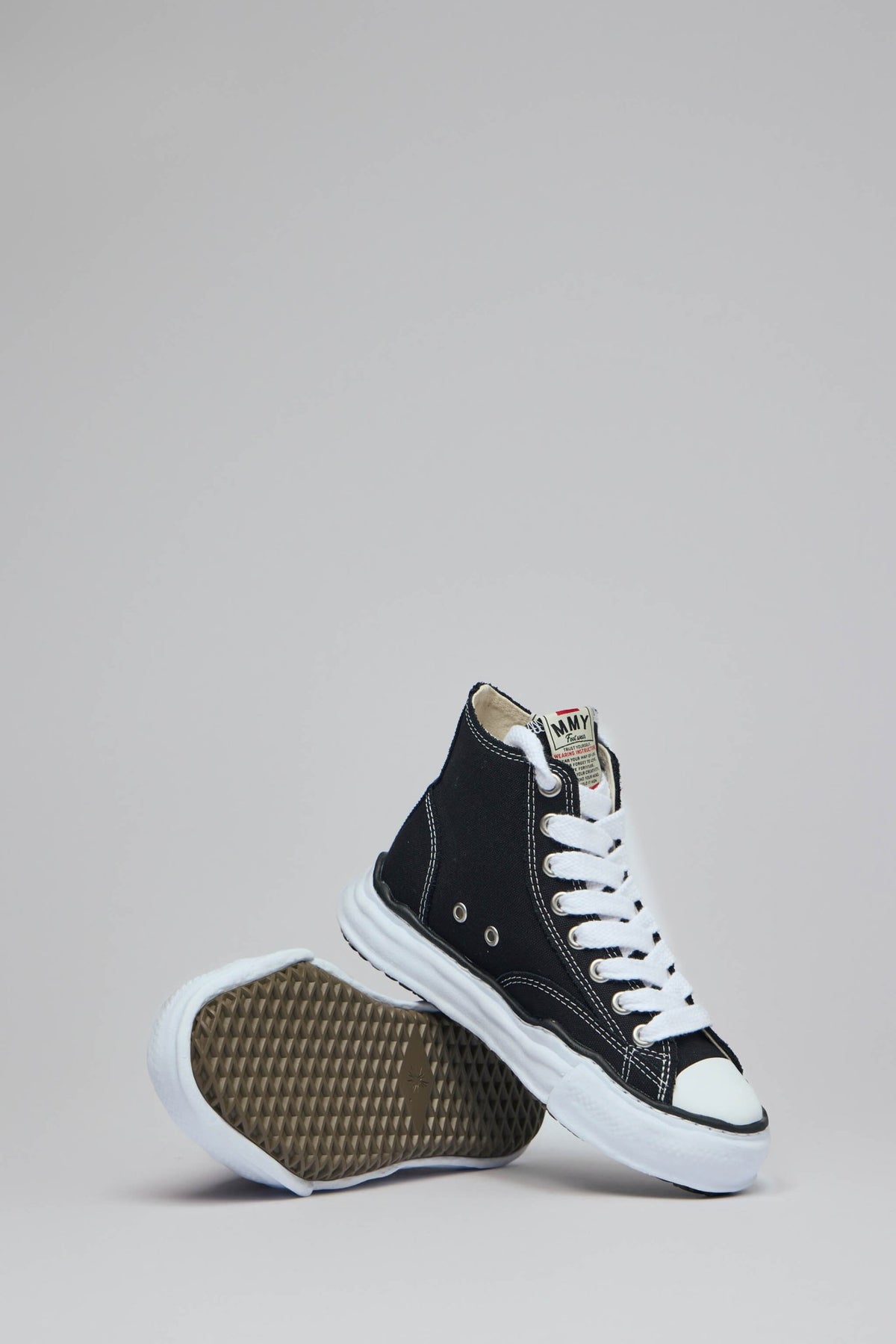 Maison Mihara Yasuhiro sneaker sole view showing thick white construction