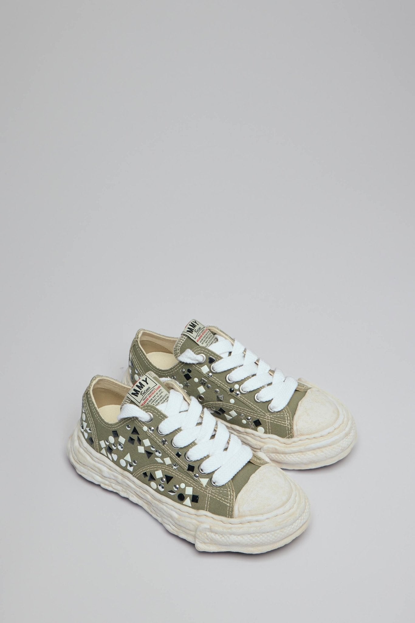 Maison Mihara Yasuhiro - Peterson23 / Original Sole Embellished Canvas Low - top Sneaker - LABELS