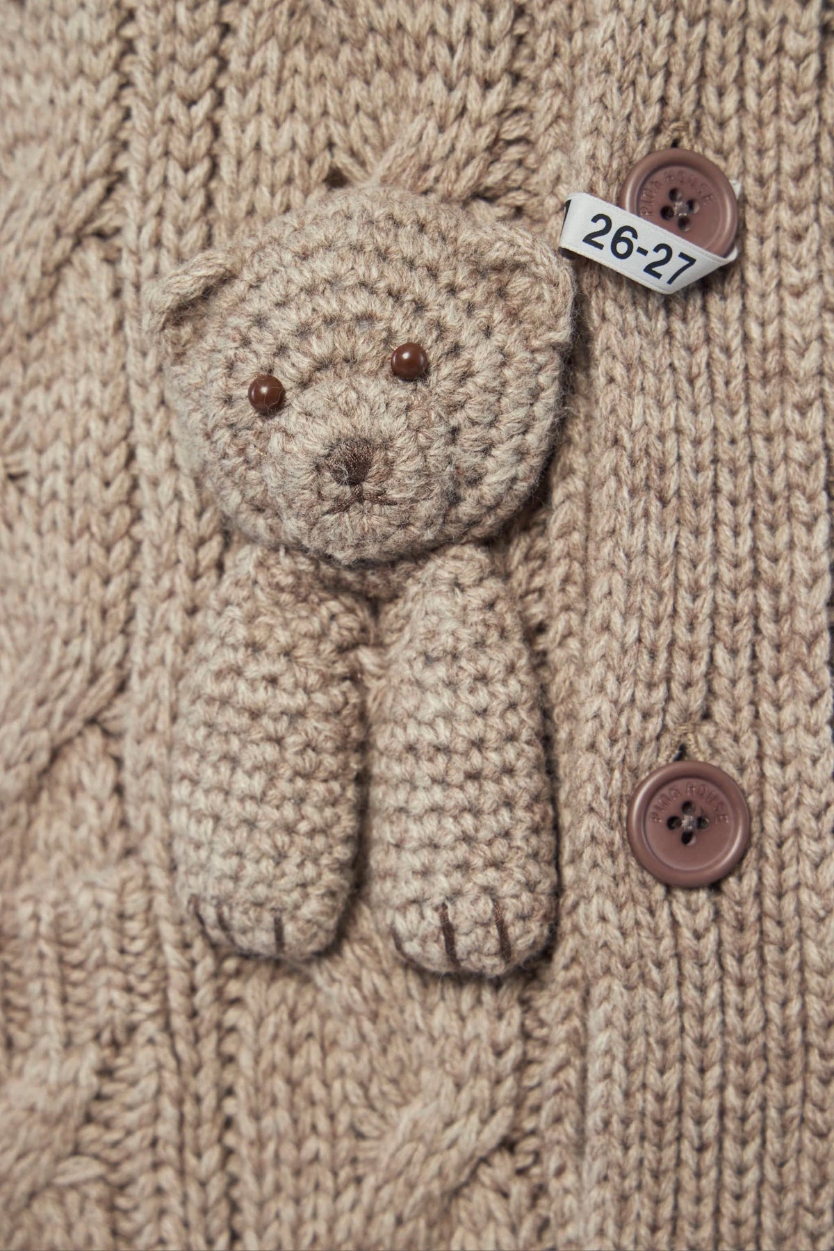 Maison Mihara Yasuhiro - Pink House Bears Knit Cardigan - LABELS