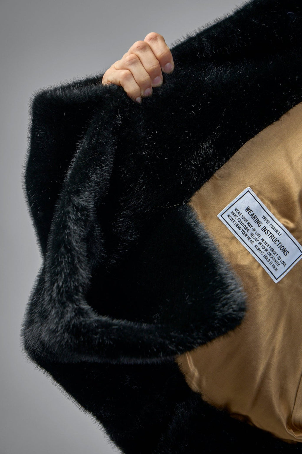 Maison Mihara Yasuhiro - Roll Up Hem Fake Fur Coat - LABELS