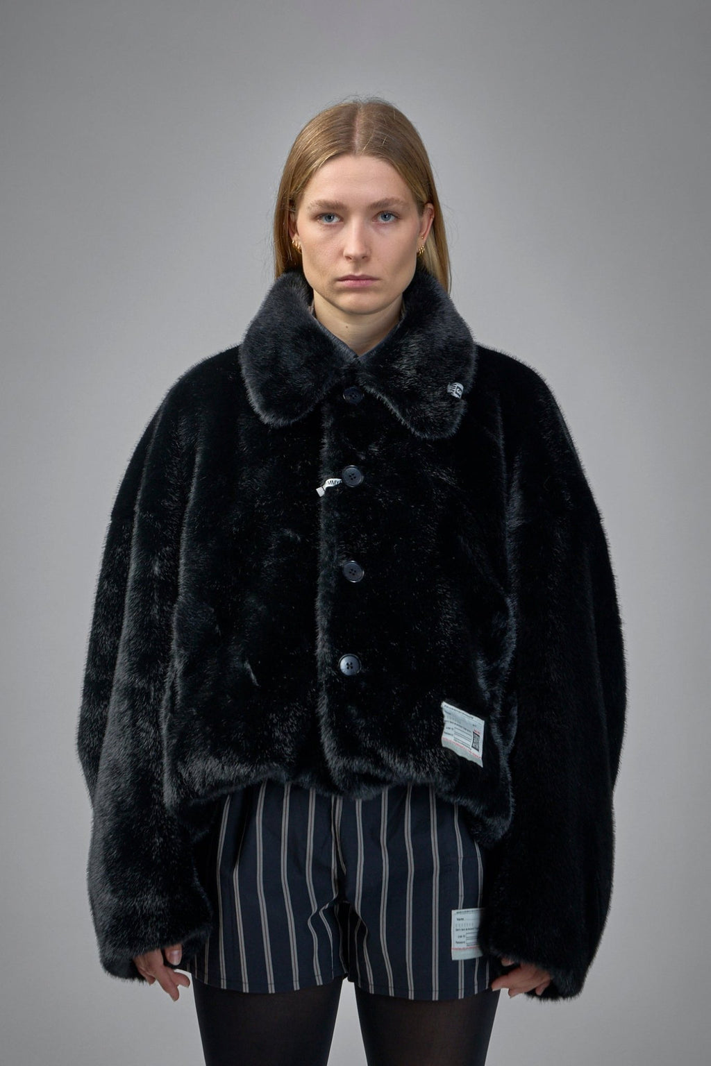 Maison Mihara Yasuhiro - Roll Up Hem Fake Fur Coat - LABELS