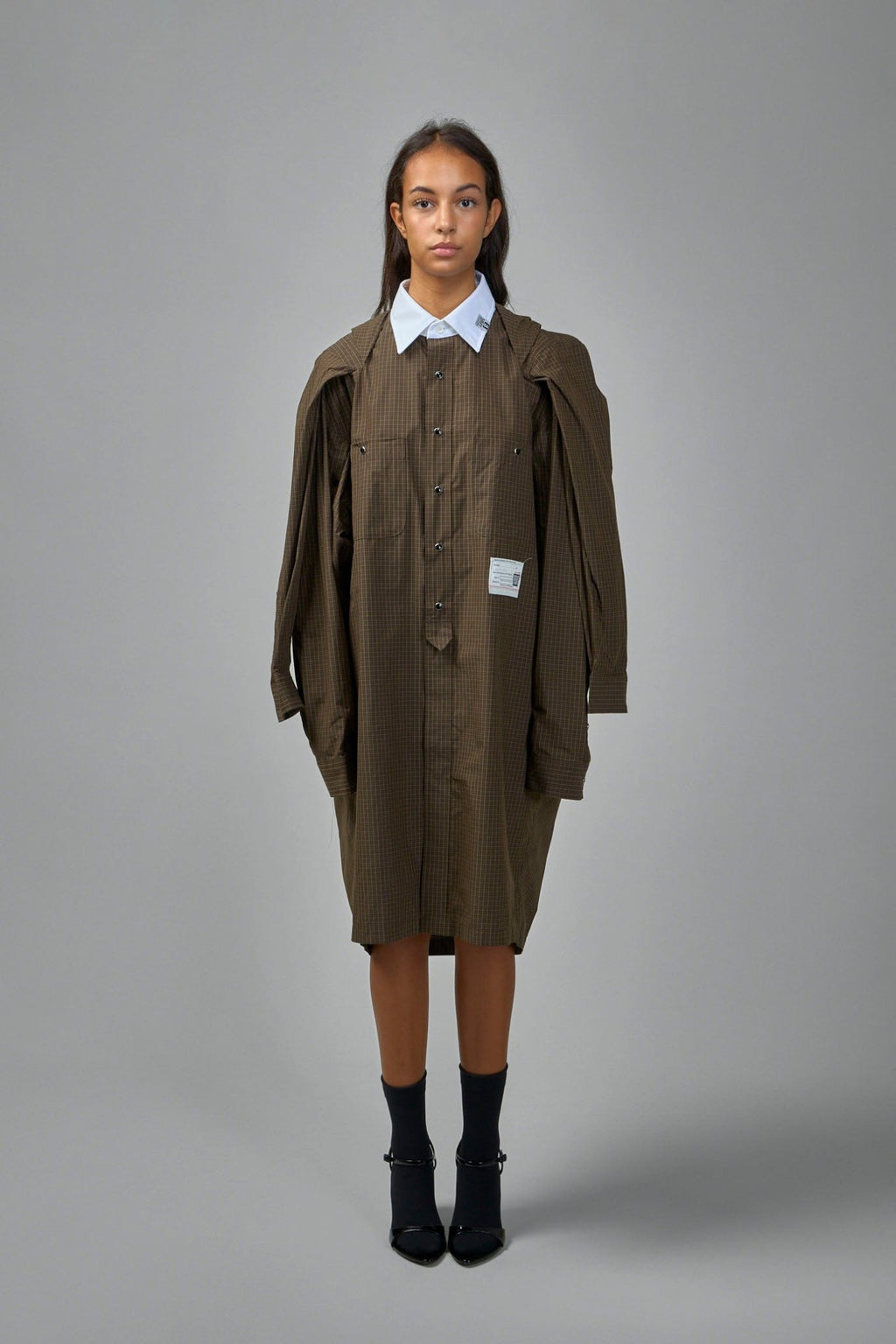 Maison Mihara Yasuhiro - Shawl Layered Shirts Dress - LABELS