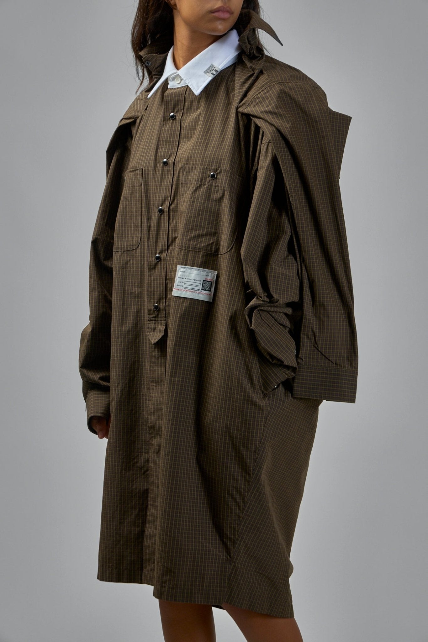 Maison Mihara Yasuhiro - Shawl Layered Shirts Dress - LABELS