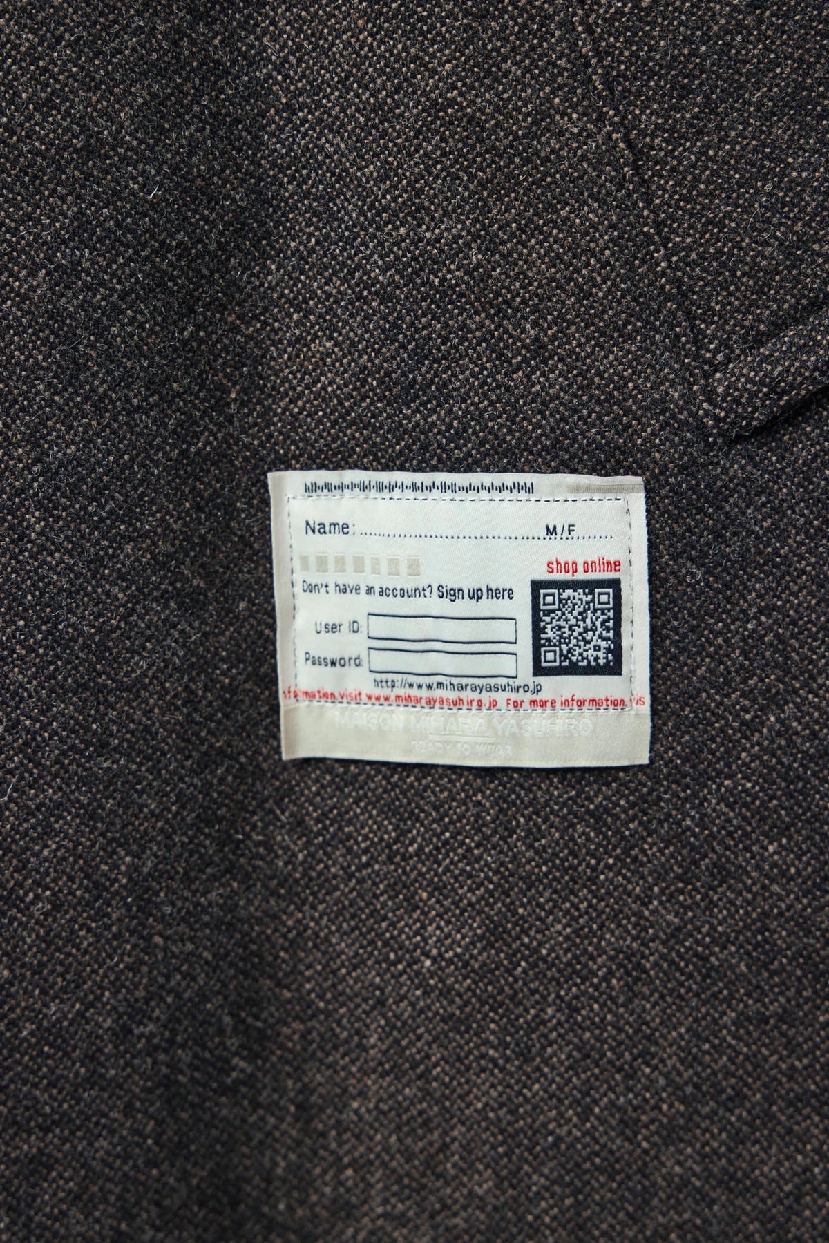 Maison Mihara Yasuhiro - Shifted Shoulder Coat - LABELS
