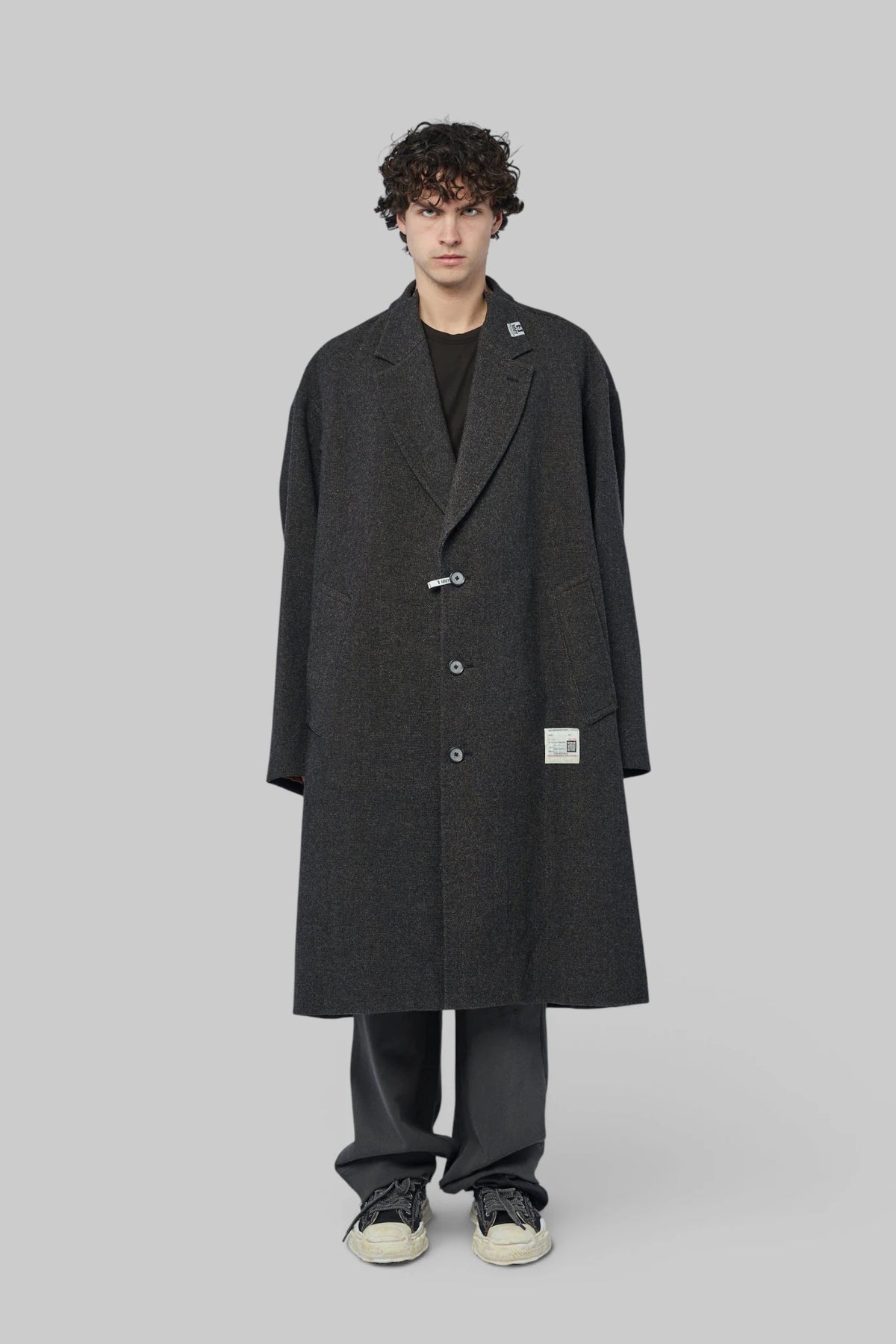 Maison Mihara Yasuhiro - Shifted Shoulder Coat - LABELS