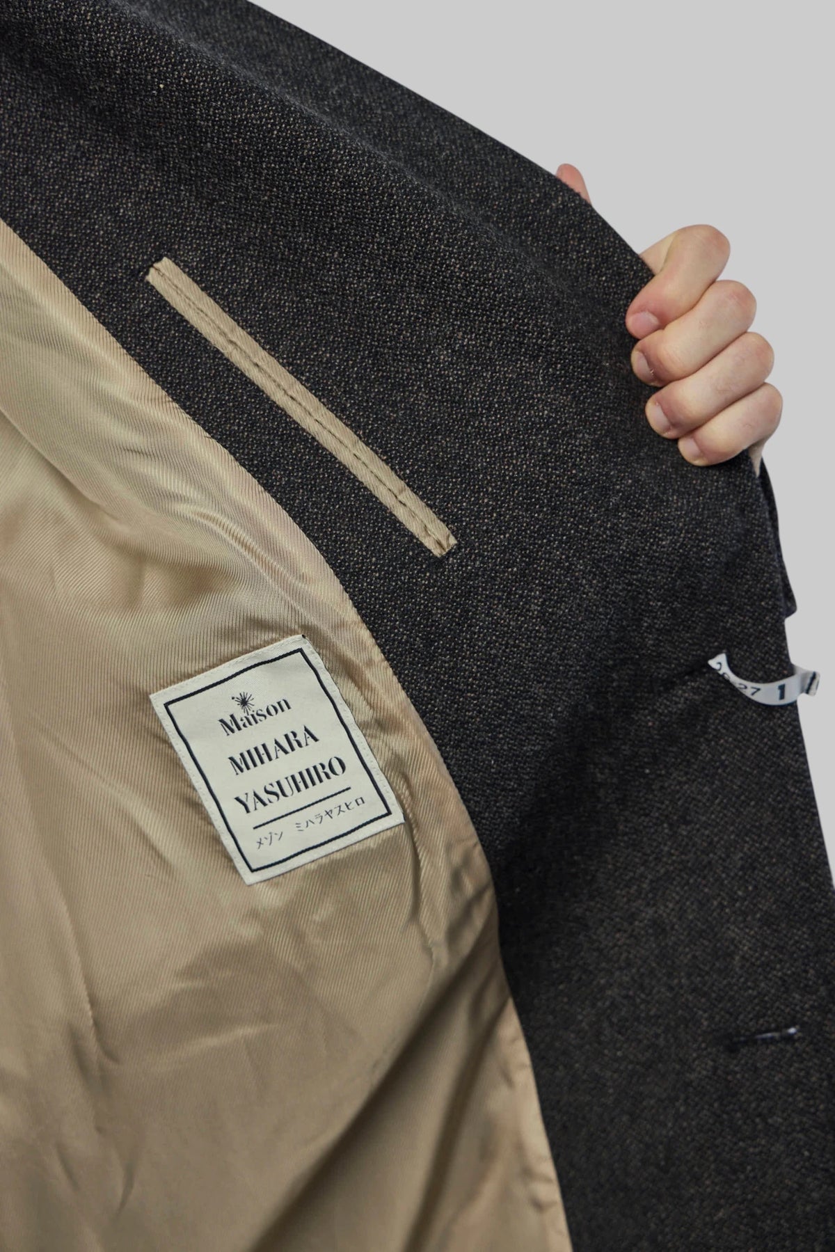 Maison Mihara Yasuhiro - Shifted Shoulder Coat - LABELS