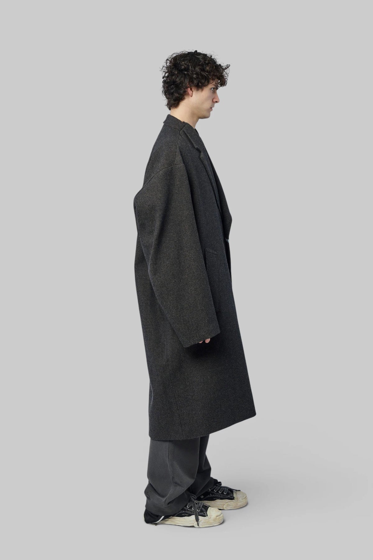 Maison Mihara Yasuhiro - Shifted Shoulder Coat - LABELS