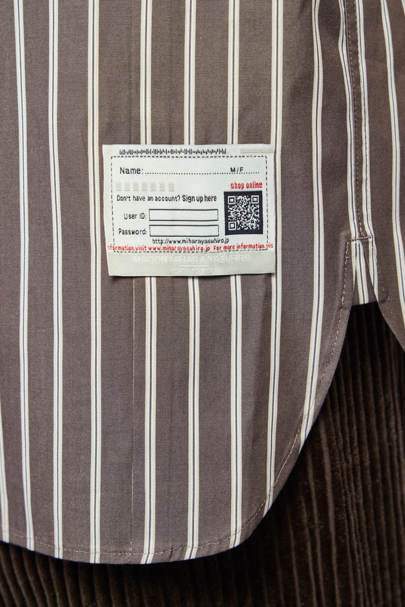 Maison Mihara Yasuhiro - Stripe Shirts With Hook - LABELS