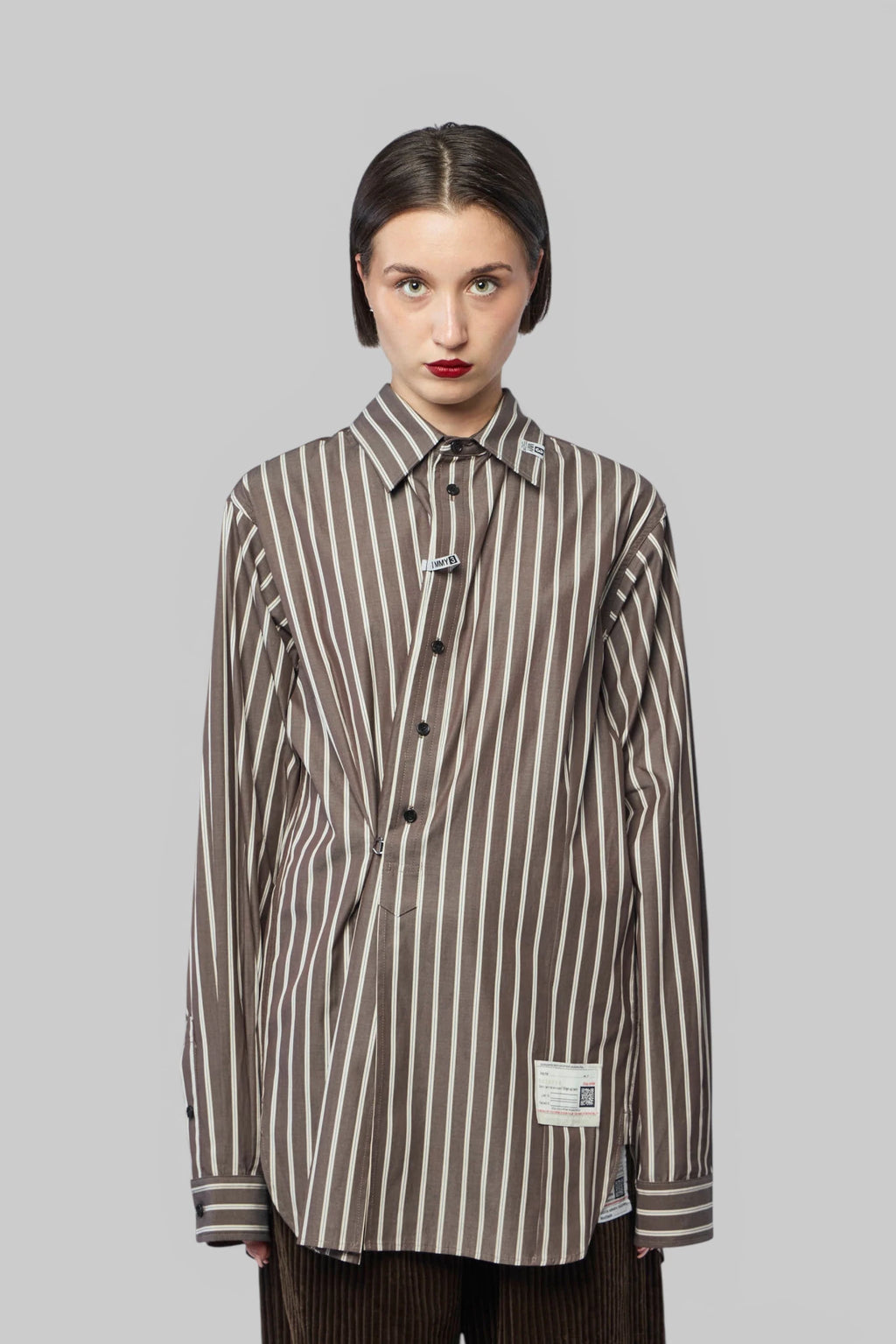 Maison Mihara Yasuhiro - Stripe Shirts With Hook - LABELS