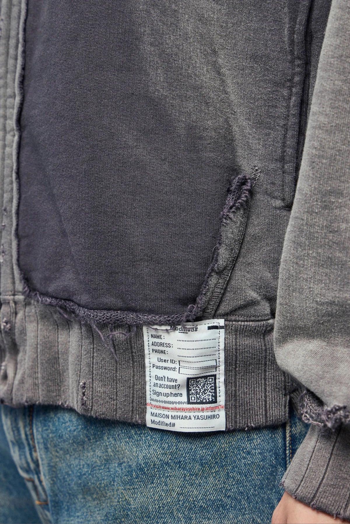 Maison Mihara Yasuhiro - Sun Faded Sweat Parka - LABELS