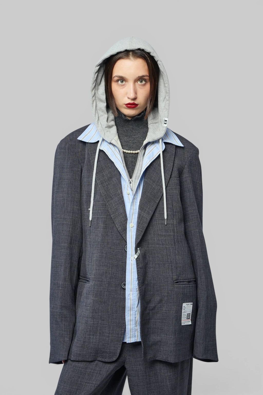 Maison Mihara Yasuhiro - Three Layered Houndstooth Jacket - LABELS
