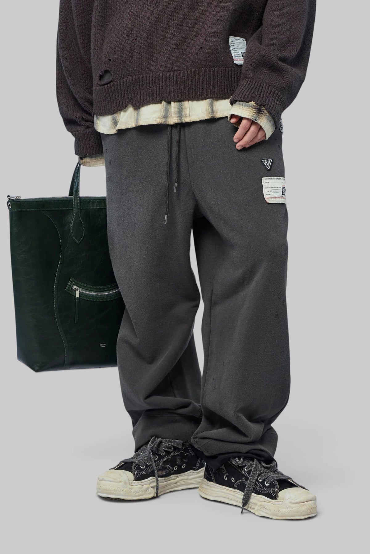 Maison Mihara Yasuhiro - Track Pants Layered Sweat Pants - LABELS