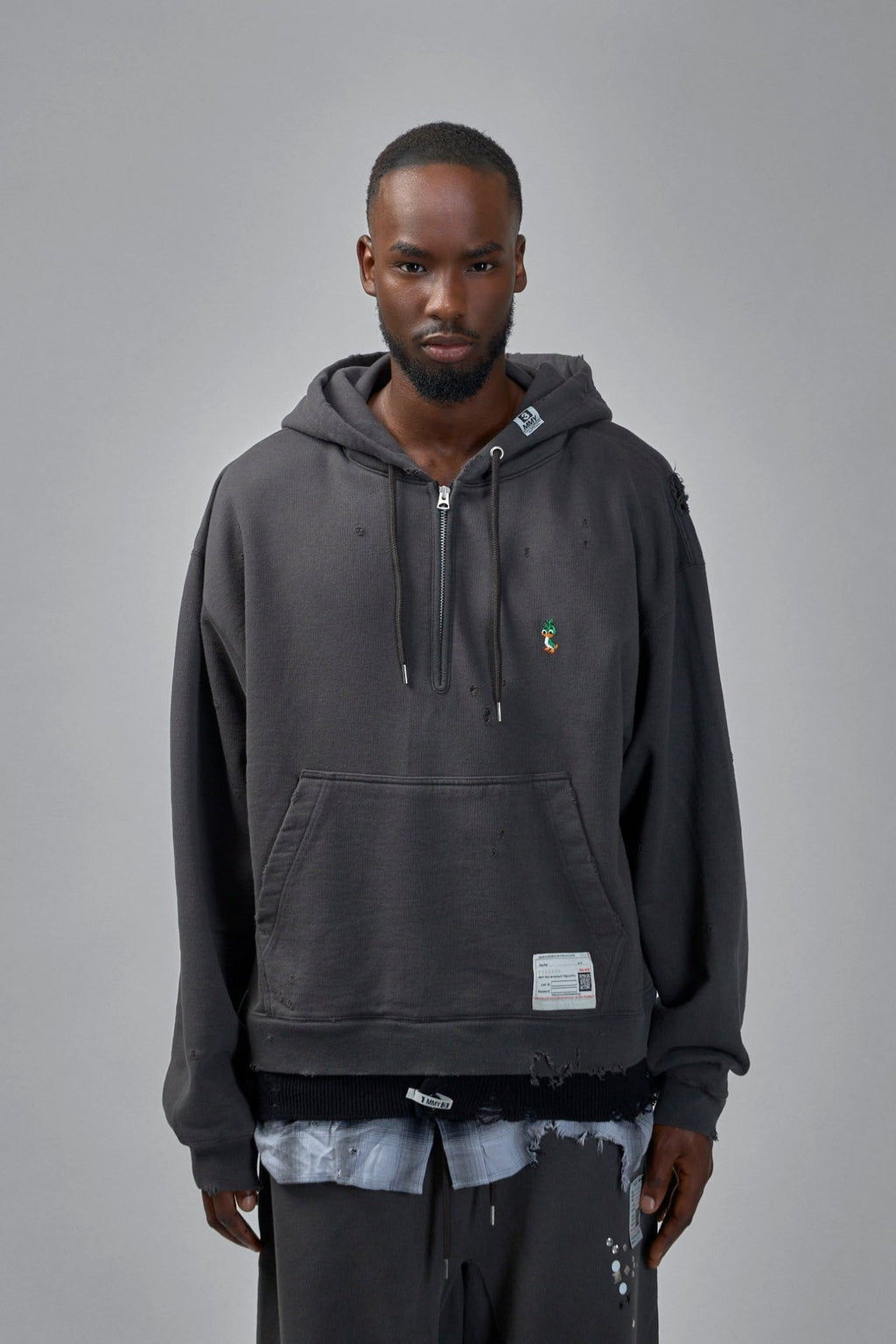 Maison Mihara Yasuhiro - Triple Layered Half - Zip Hoodie - LABELS