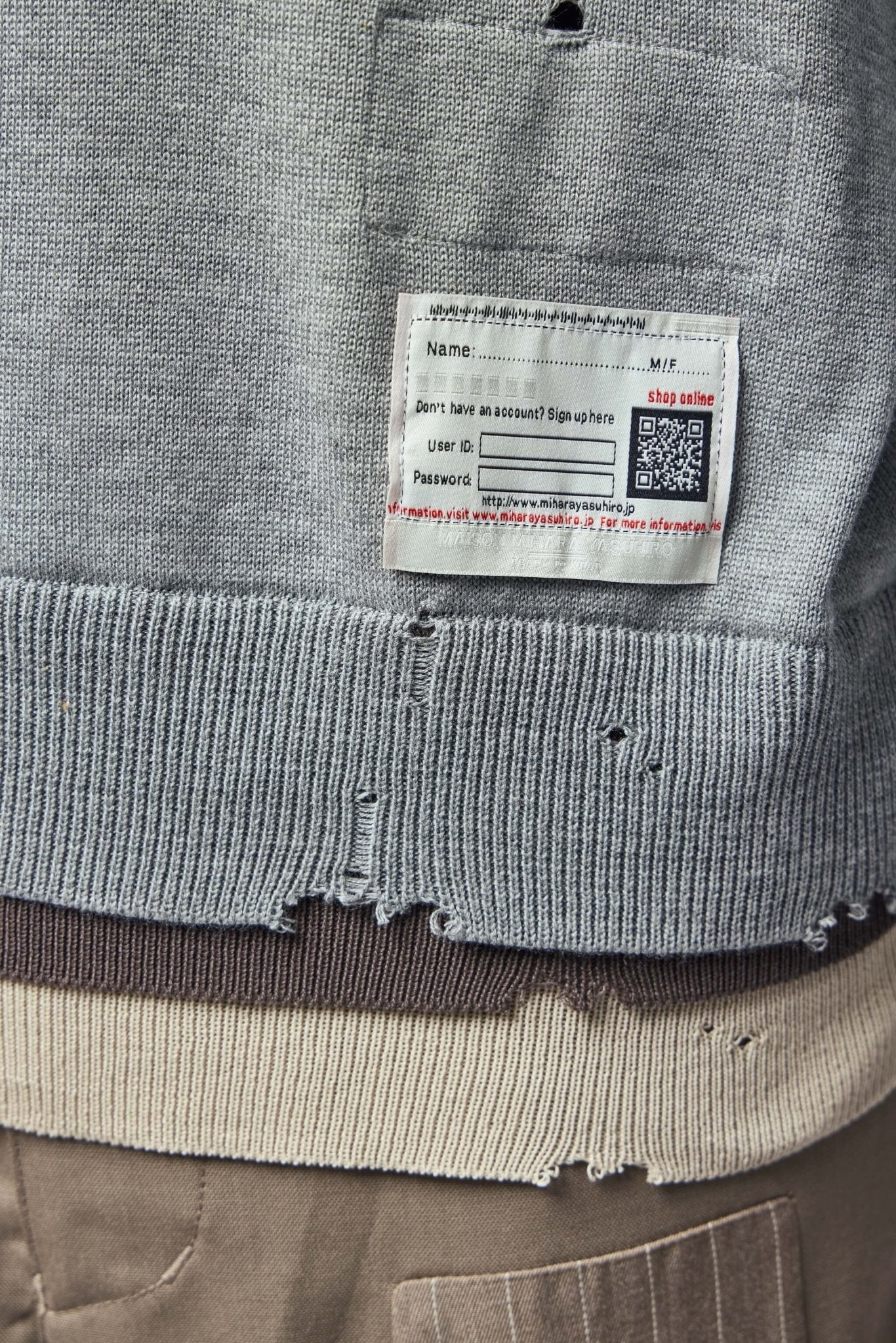 Maison Mihara Yasuhiro - Triple Layered Knit Pullover - LABELS