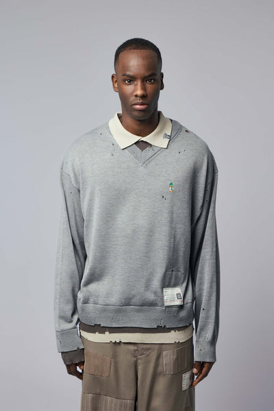 Triple Layered Knit Pullover