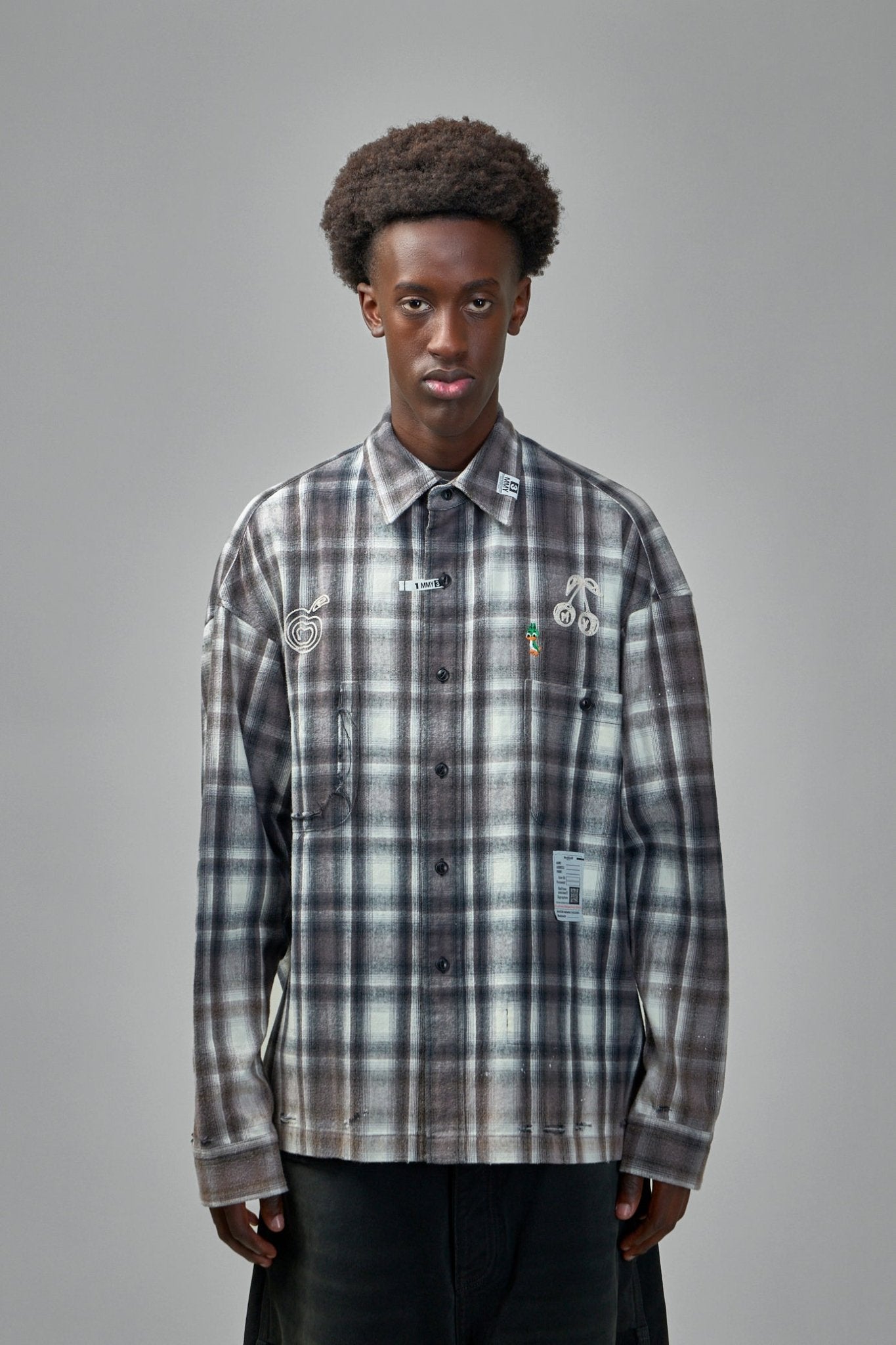 Maison Mihara Yasuhiro - Vintage Like Check L/S Shirt - LABELS