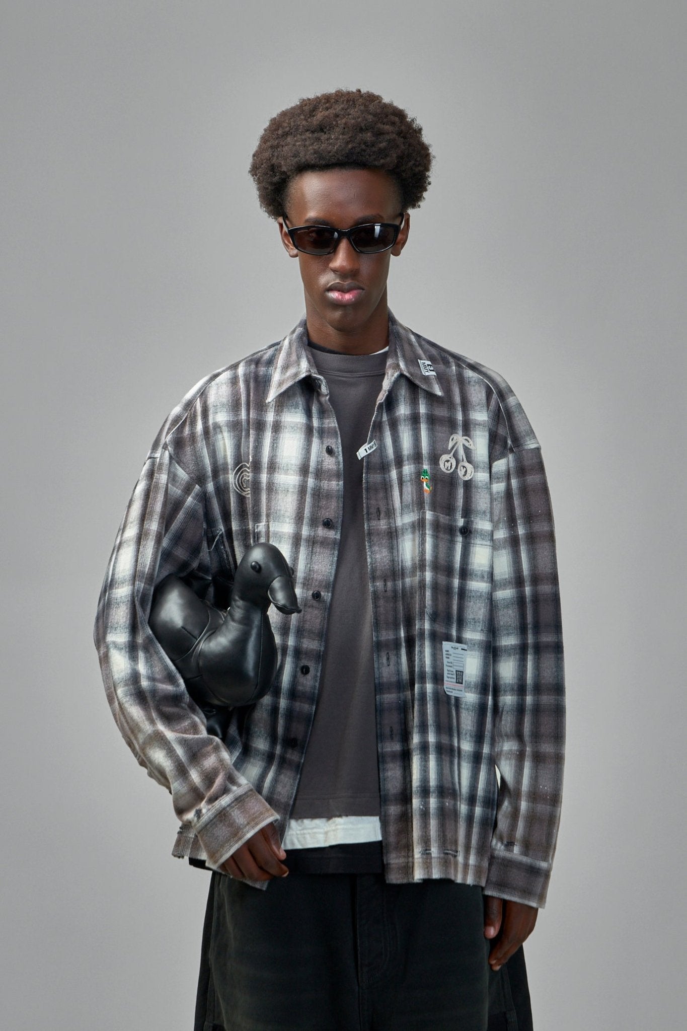 Maison Mihara Yasuhiro - Vintage Like Check L/S Shirt - LABELS