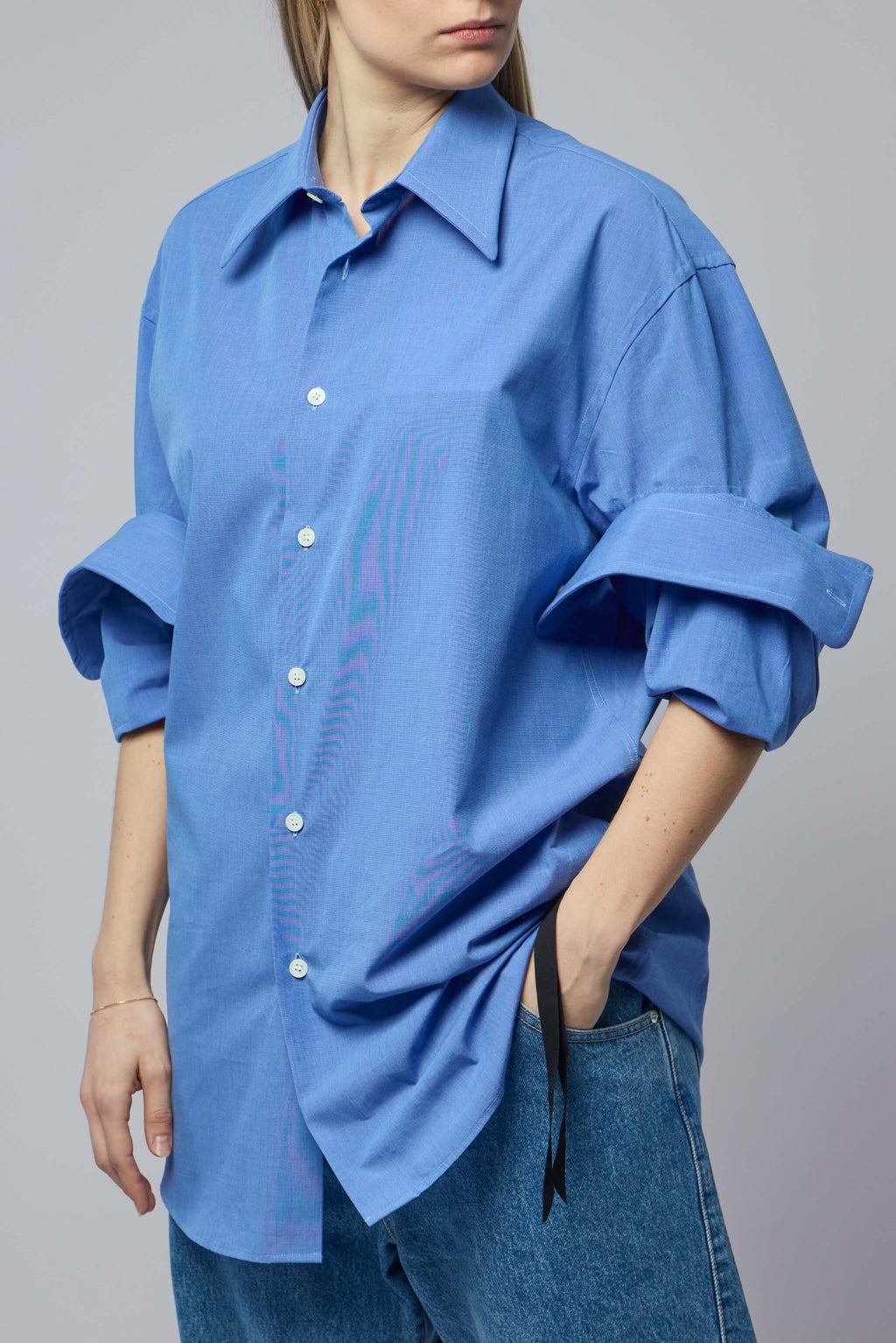 Marina Yee - Classic Fold Up Sleeve Shirt - LABELS