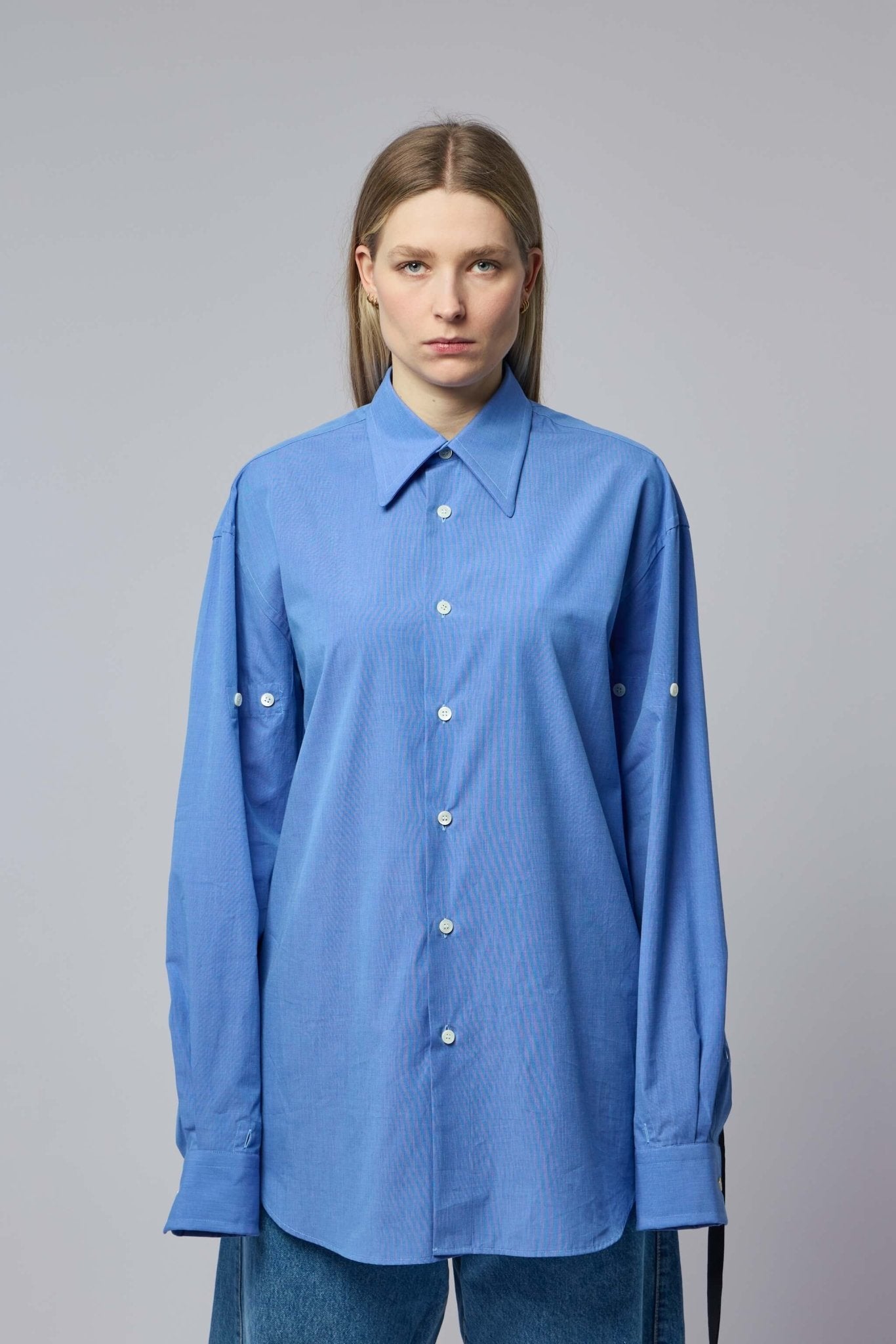 Marina Yee - Classic Fold Up Sleeve Shirt - LABELS