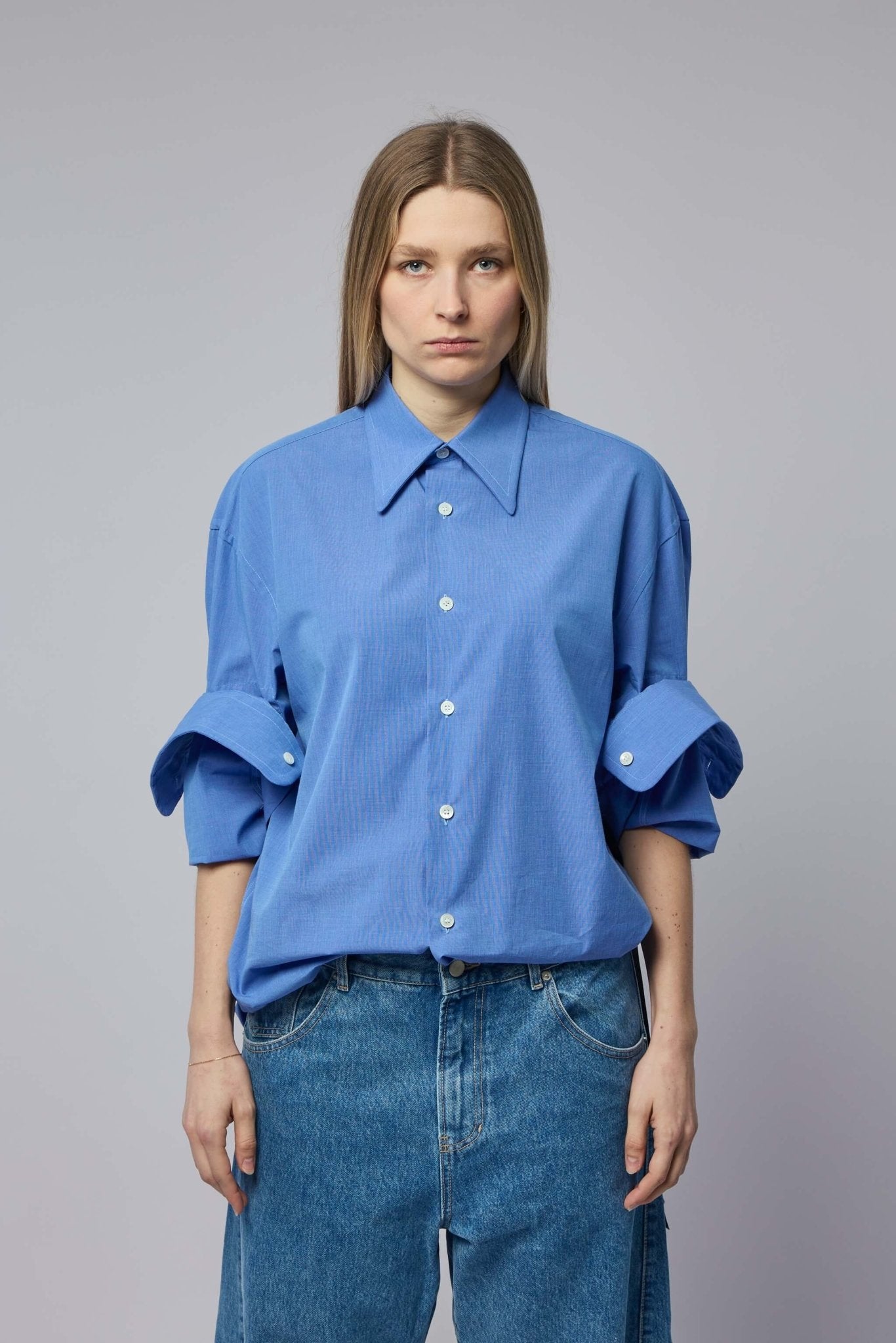 Marina Yee - Classic Fold Up Sleeve Shirt - LABELS