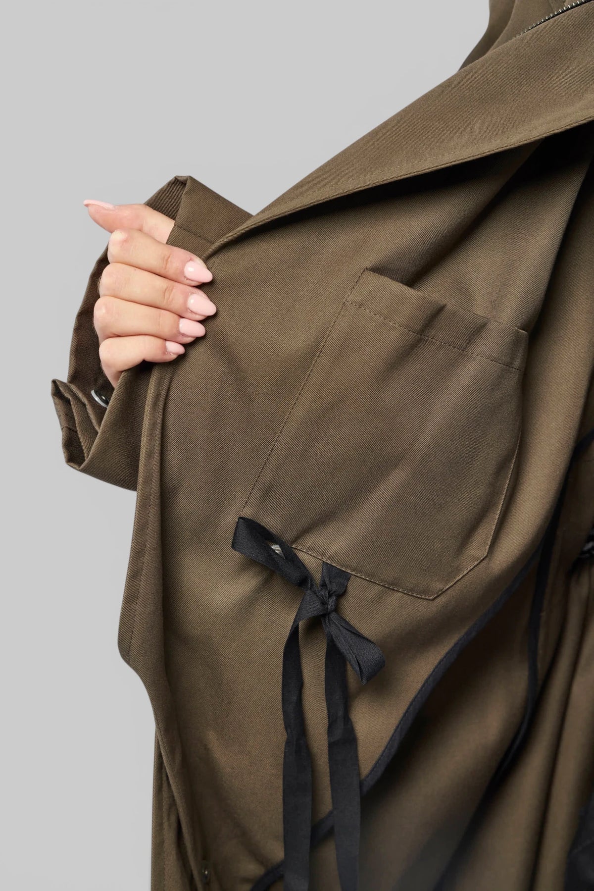 My Parka 2.0 fabric texture and stitching detail, view 19