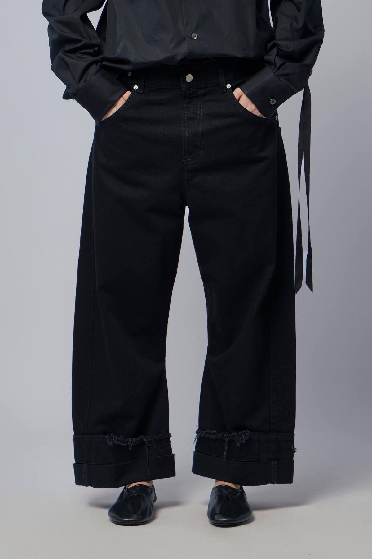 Oversized Denim Trousers – LABELS