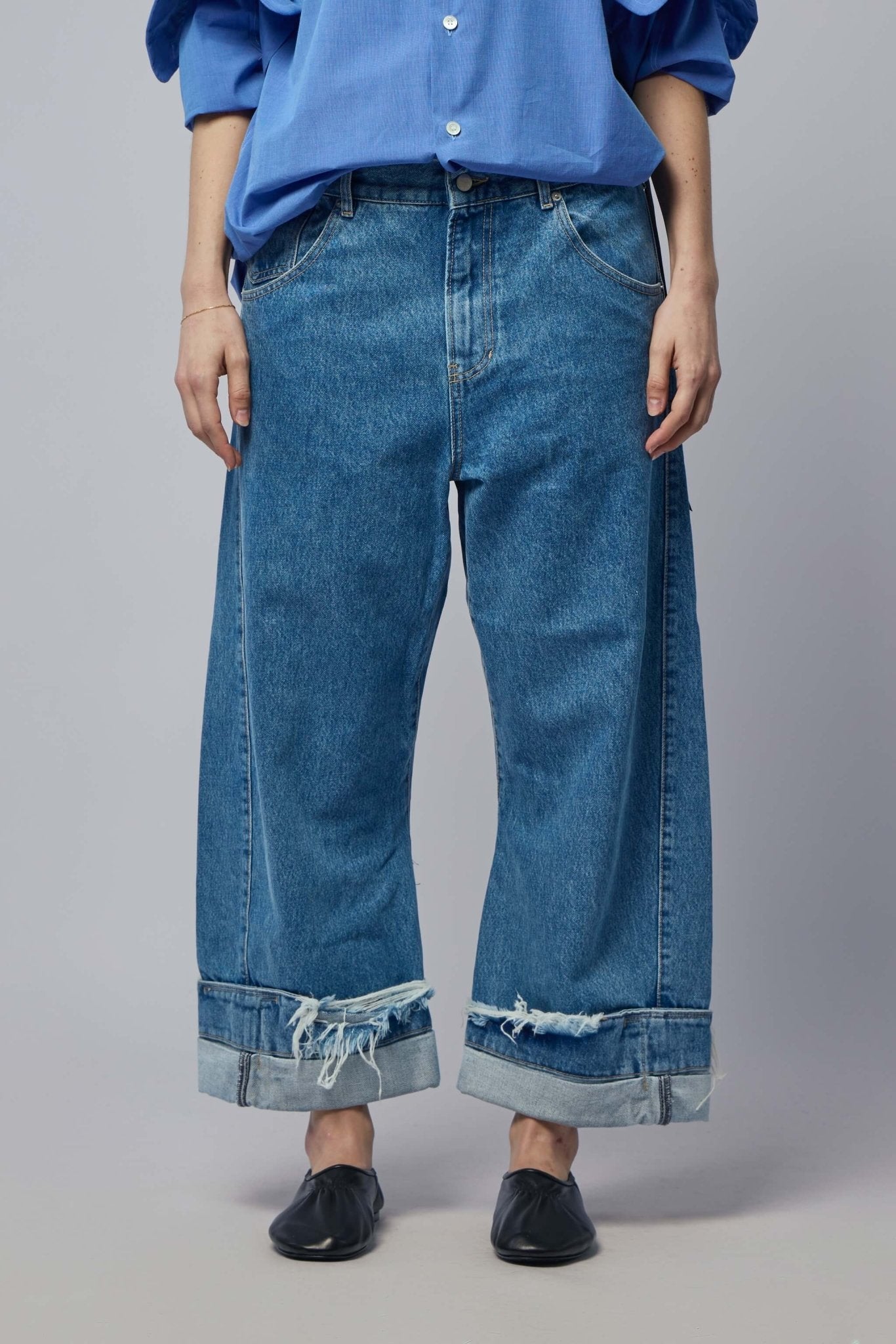 Oversized Denim Trousers – LABELS