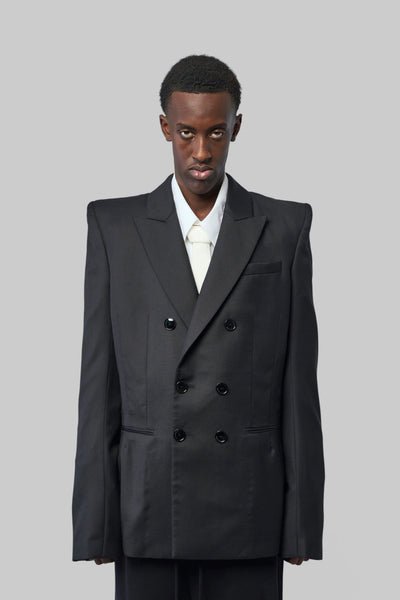 Men Charles Double-breasted Jacket Woven